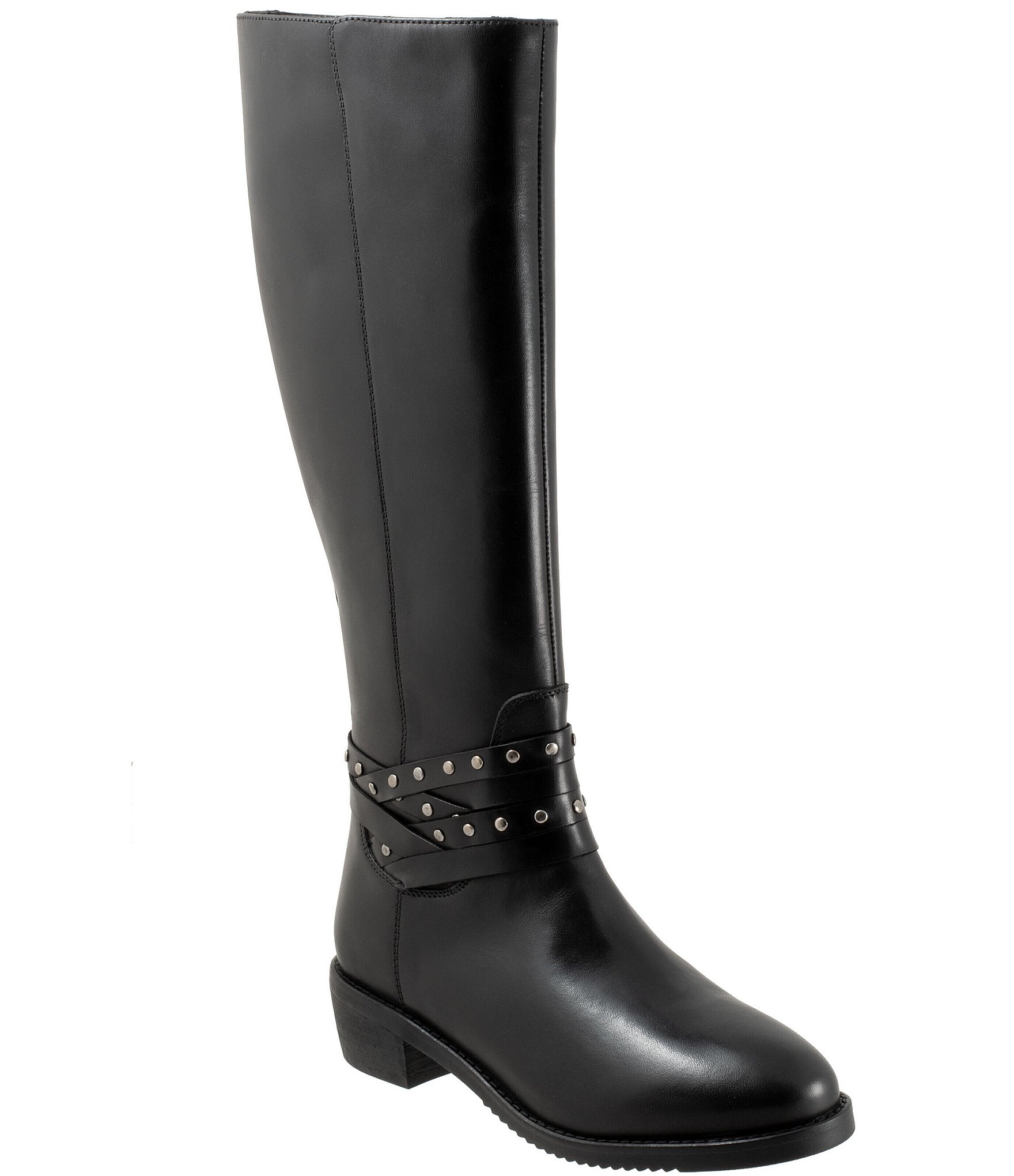 SoftWalk Rosetta Leather Tall Riding Boots