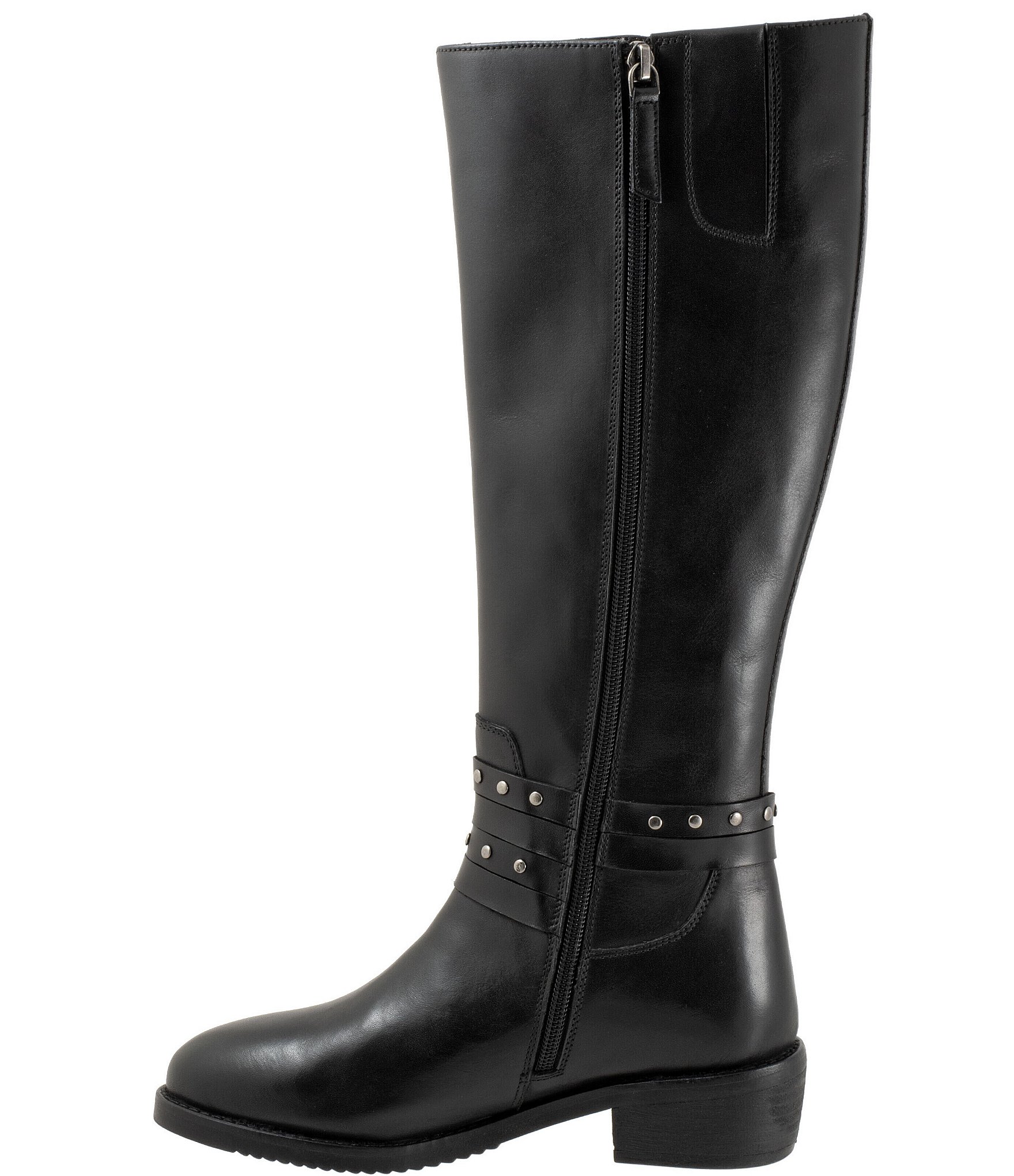 SoftWalk Rosetta Leather Tall Riding Boots