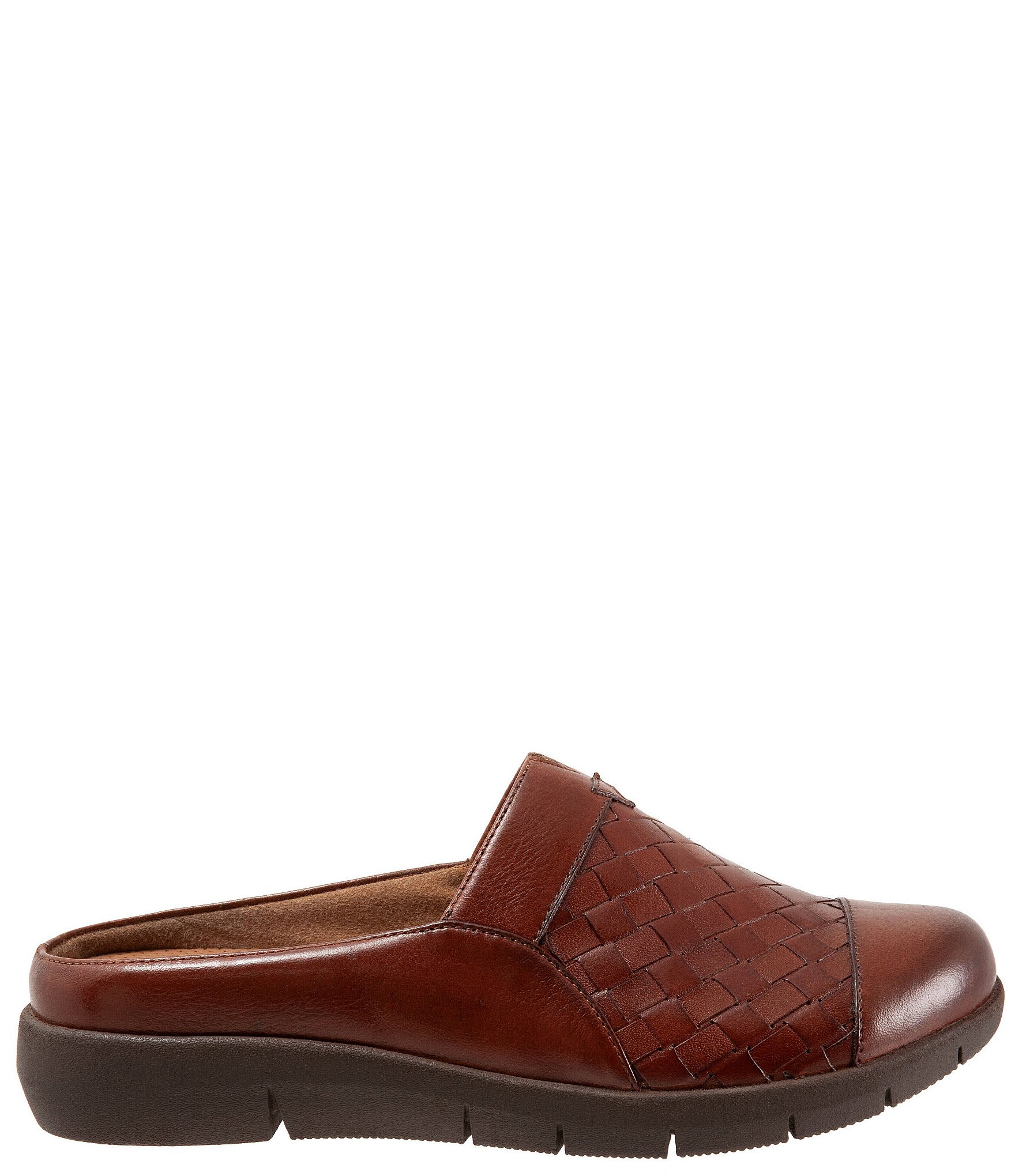 SoftWalk San Marcos II Woven Leather Slip-On Clogs