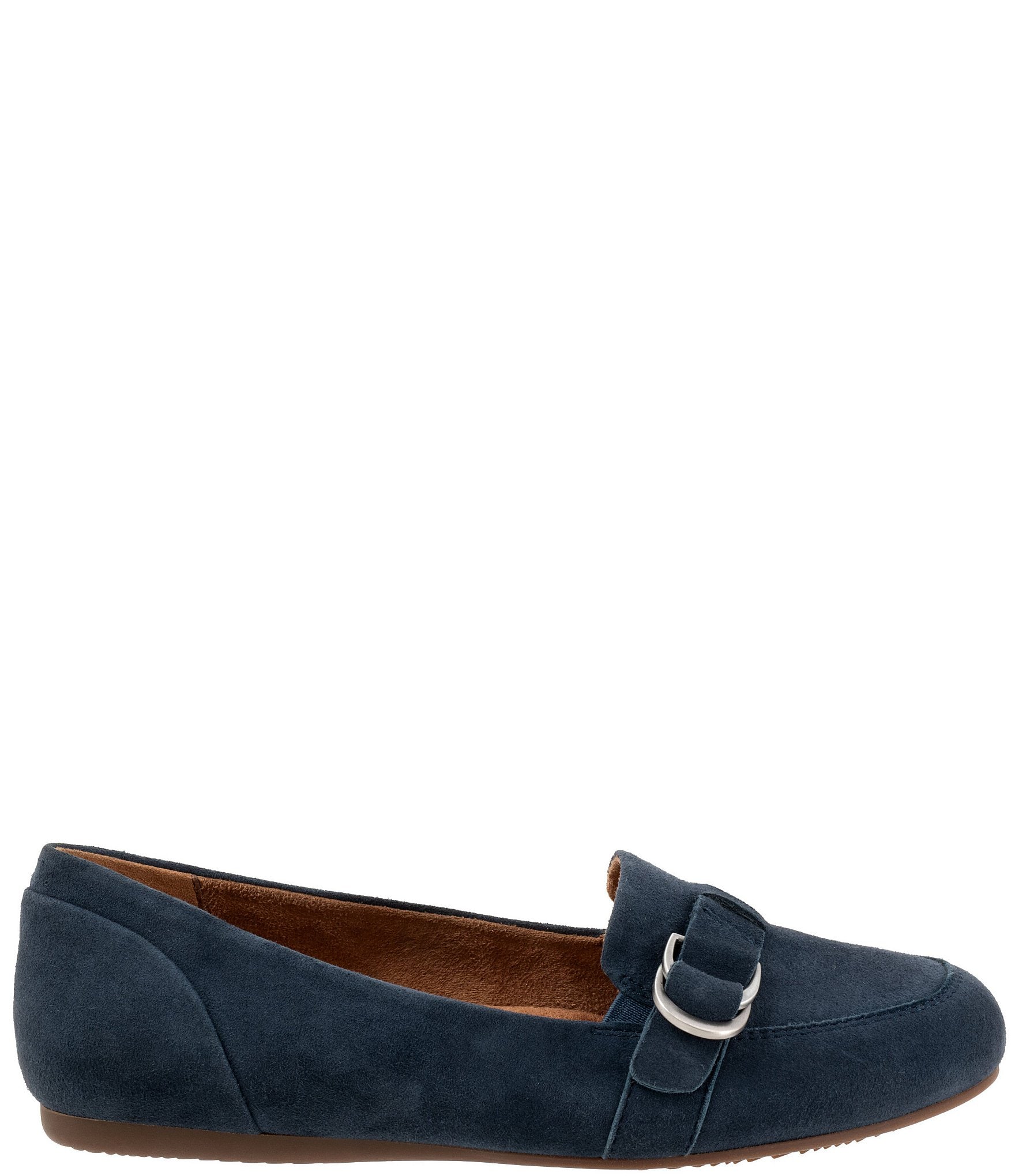 SoftWalk Serra Suede D-Ring Hardware Loafers
