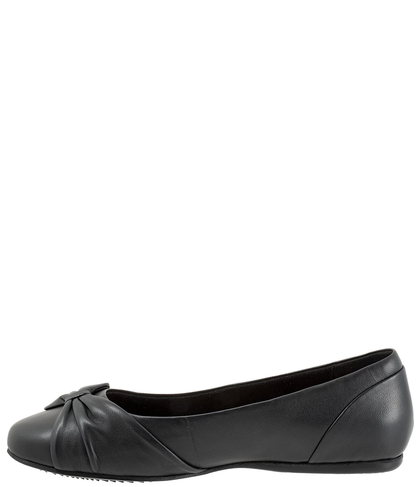 SoftWalk Sofia Leather Bow Flats