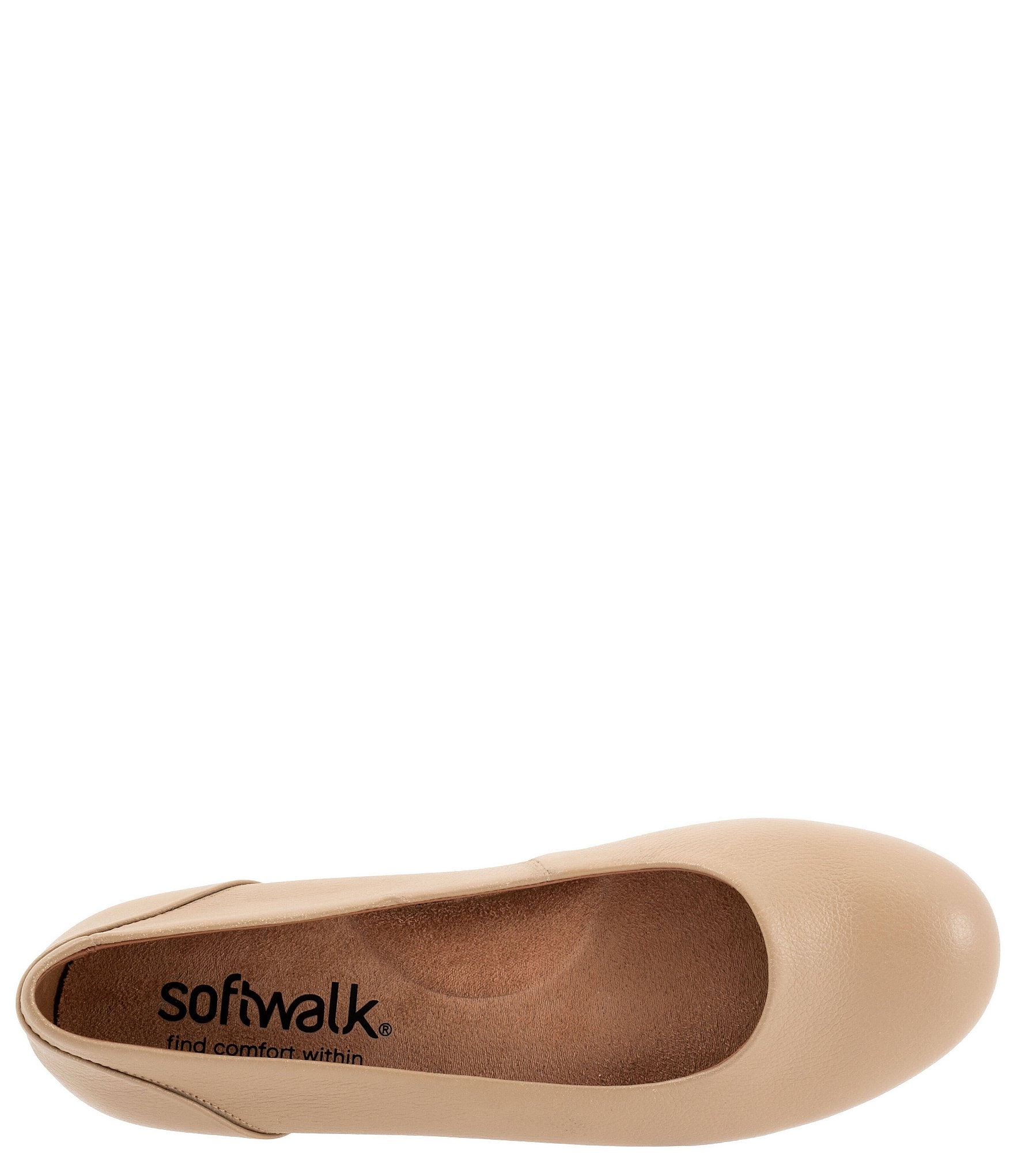 SoftWalk Sonoma Leather Ballet Flats