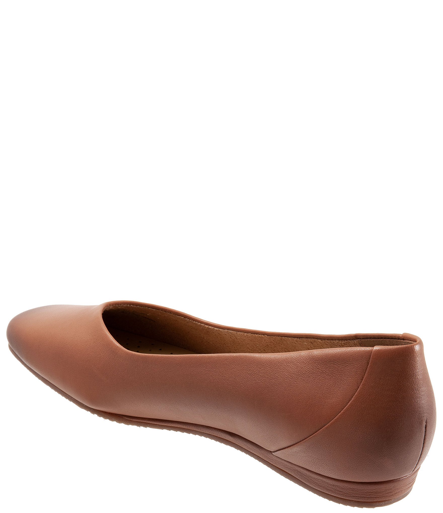 SoftWalk Vellore Leather Square Toe Flats