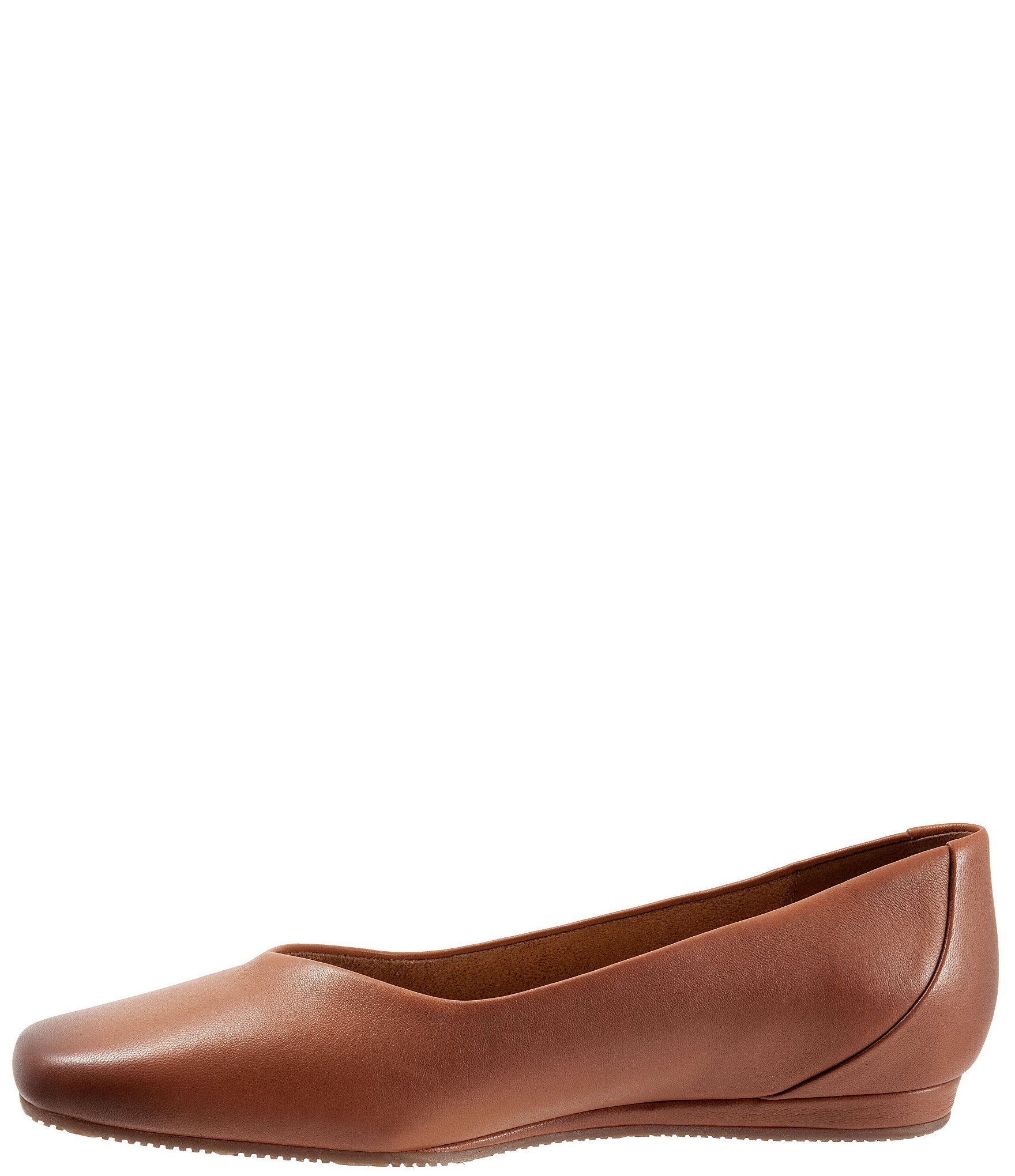 SoftWalk Vellore Leather Square Toe Flats