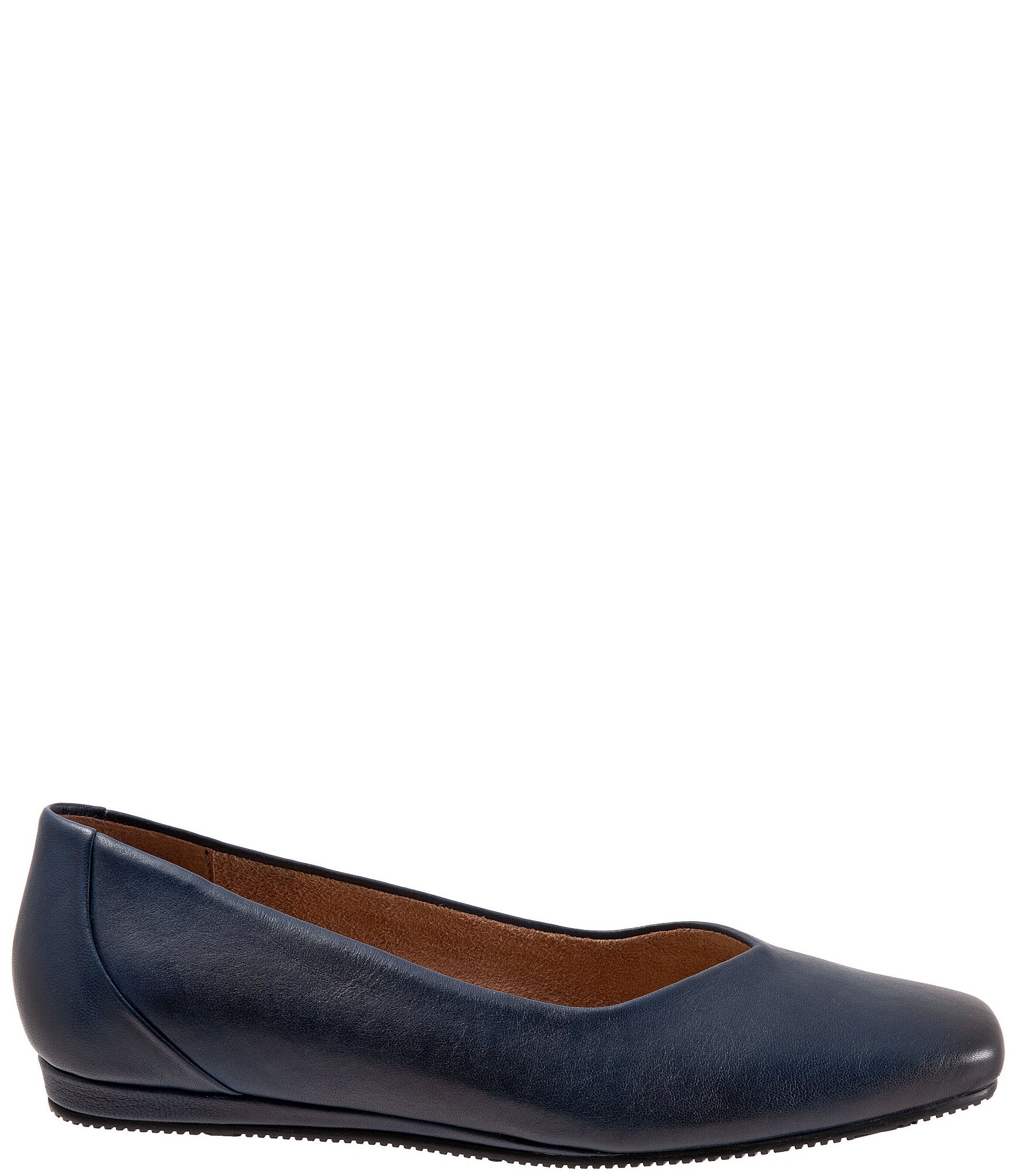 SoftWalk Vellore Leather Square Toe Flats