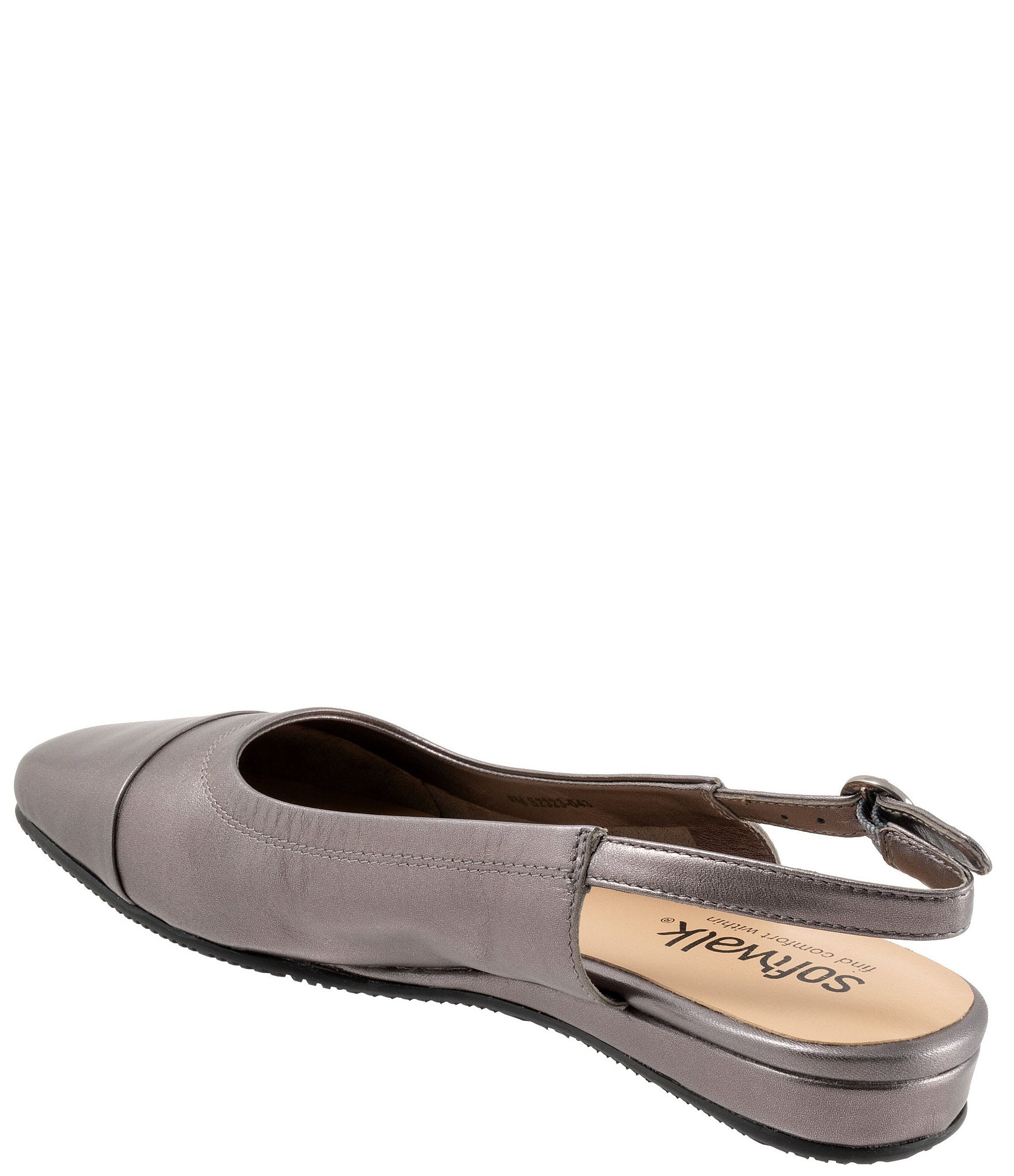 SoftWalk Vittoria Leather Sling Flats