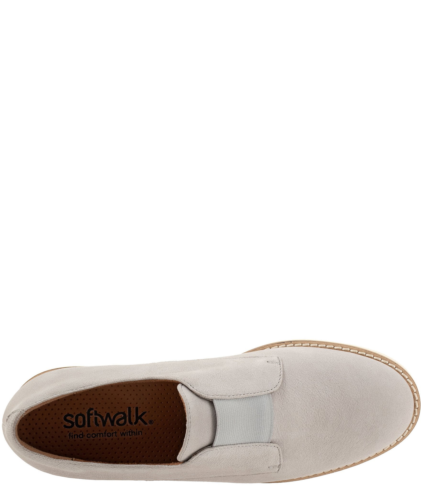 SoftWalk Wexford Nubuck Suede Slip On Oxfords