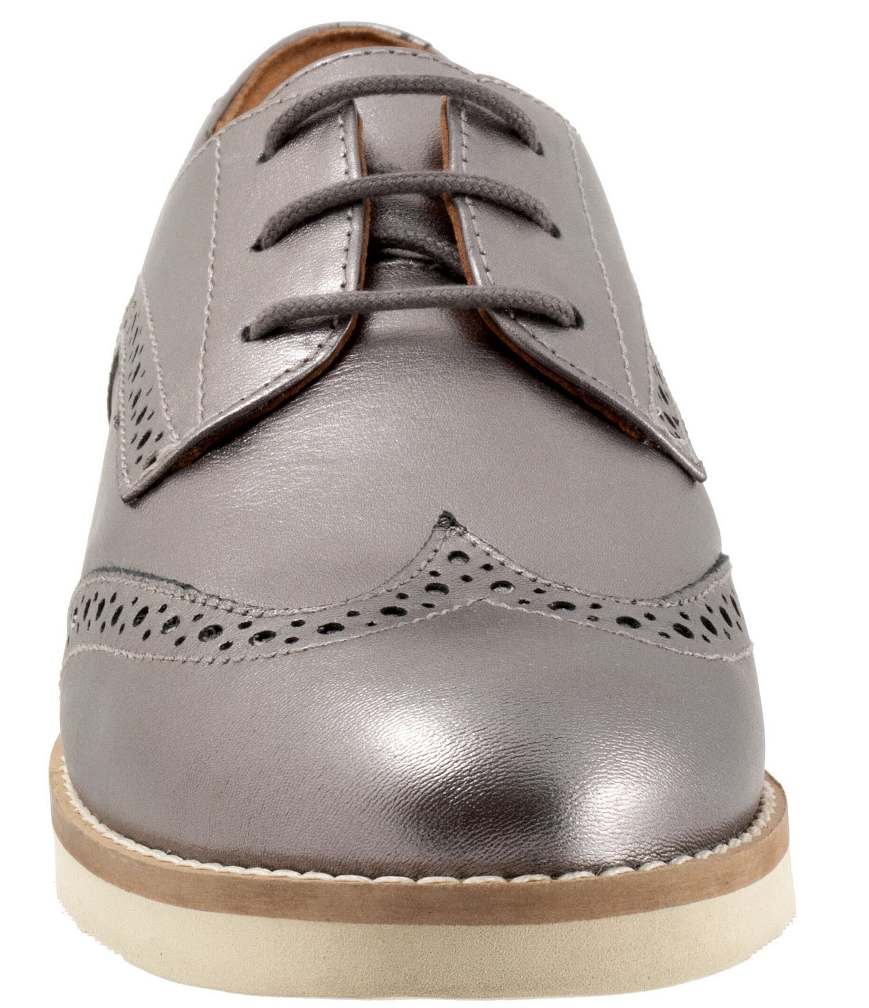 SoftWalk Women's Willet Leather Brogue Detail Oxfords