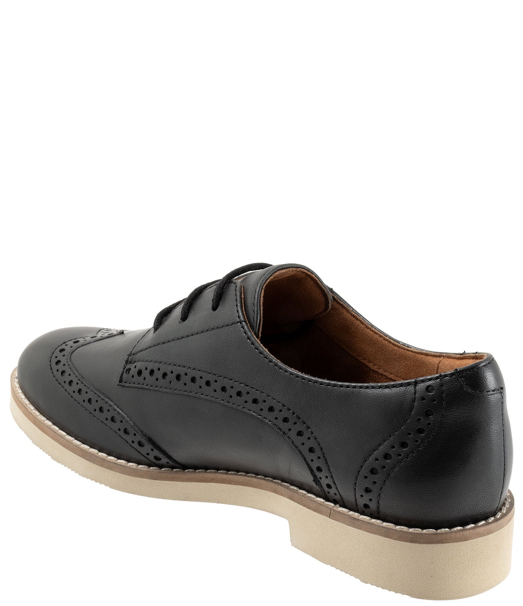 SoftWalk Women's Willet Leather Brogue Detail Oxfords