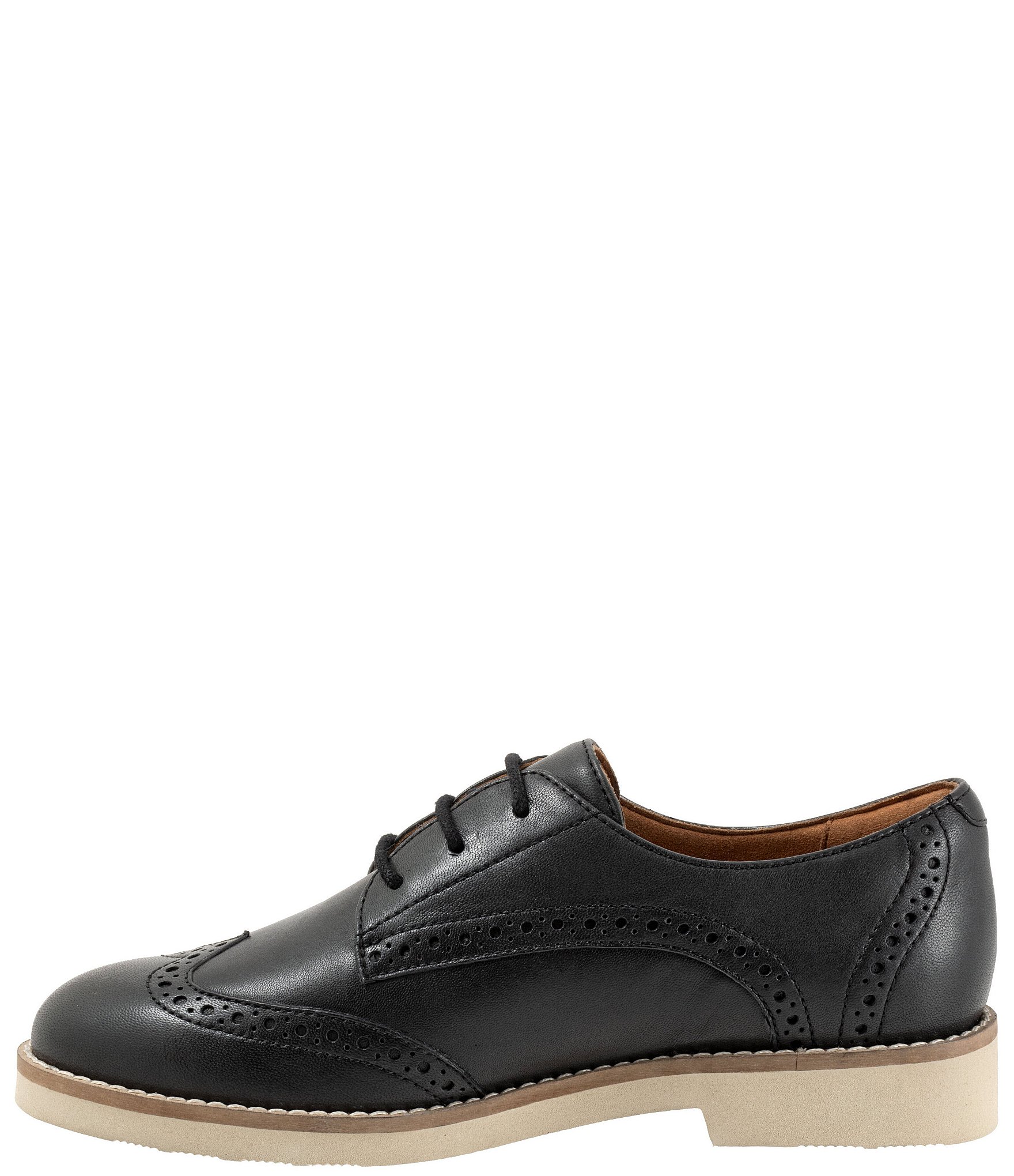 SoftWalk Women's Willet Leather Brogue Detail Oxfords