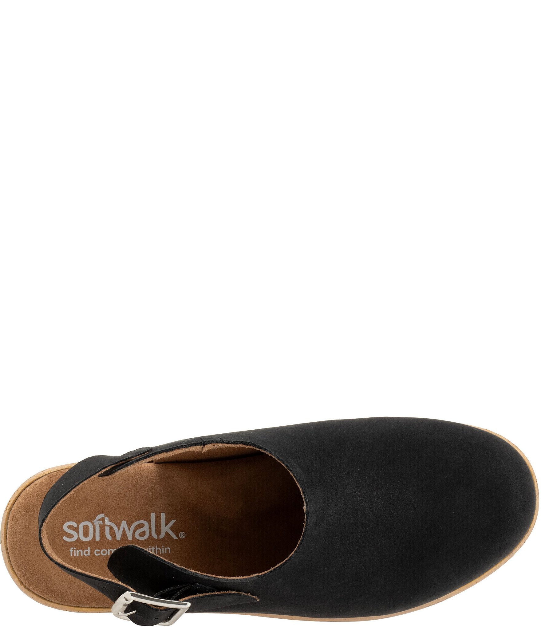 SoftWalk Women's Fairbanks Nubuck Suede Slingback Clogs