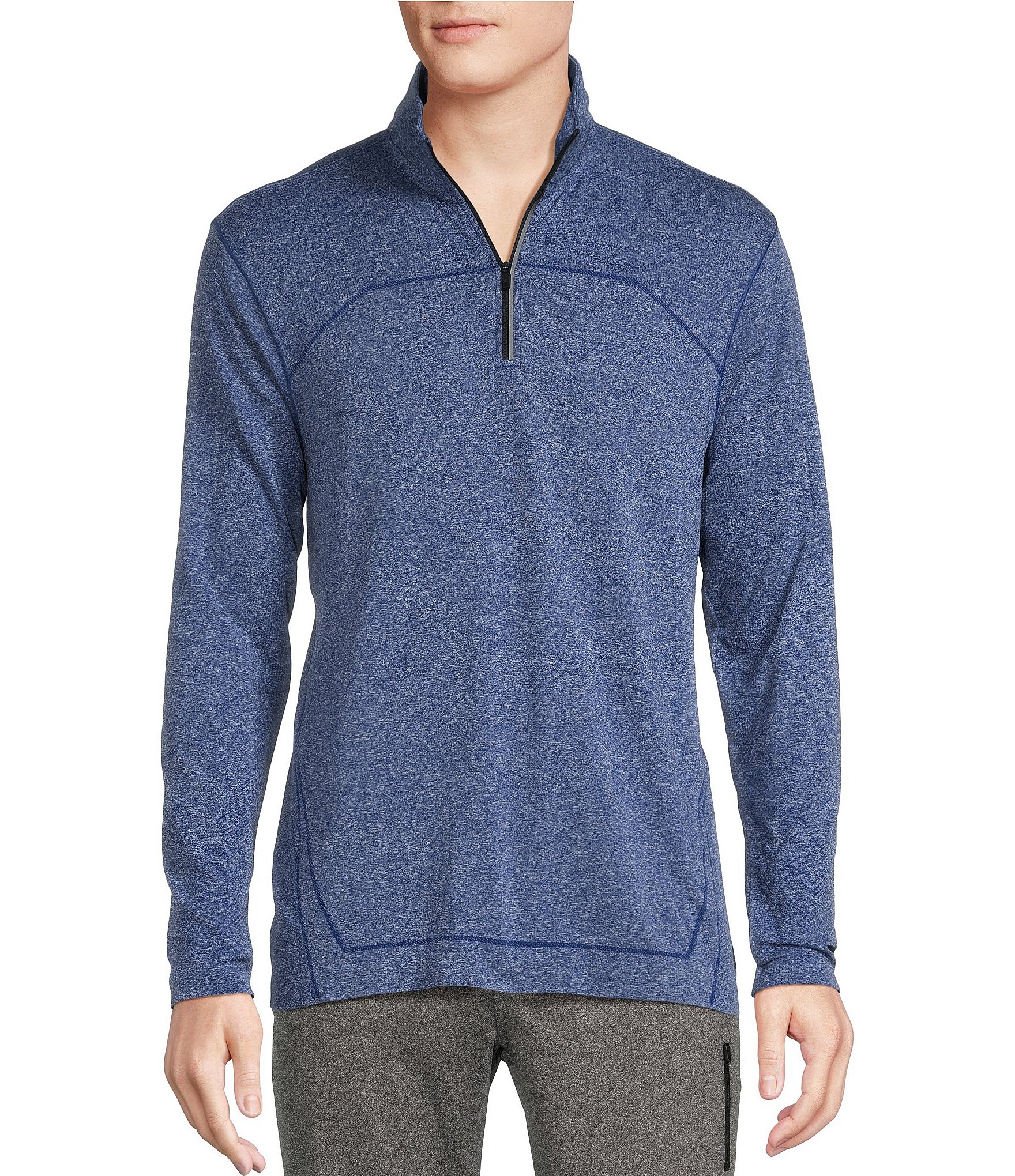 Solaris Active Long Sleeve Seamless Quarter-Zip Pullover | Dillard's