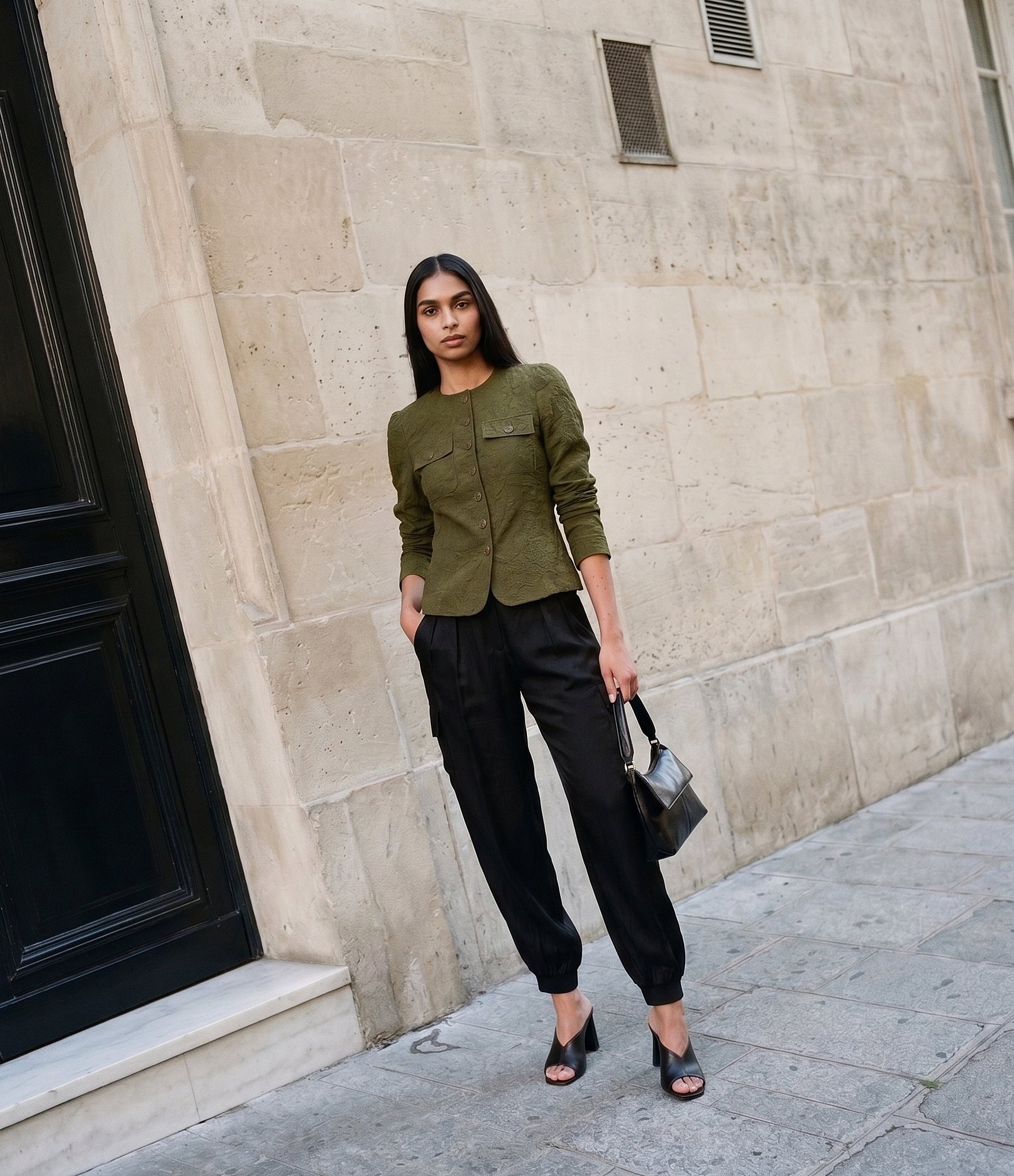 Sonia Rykiel Belted Key Chain Cargo Pants