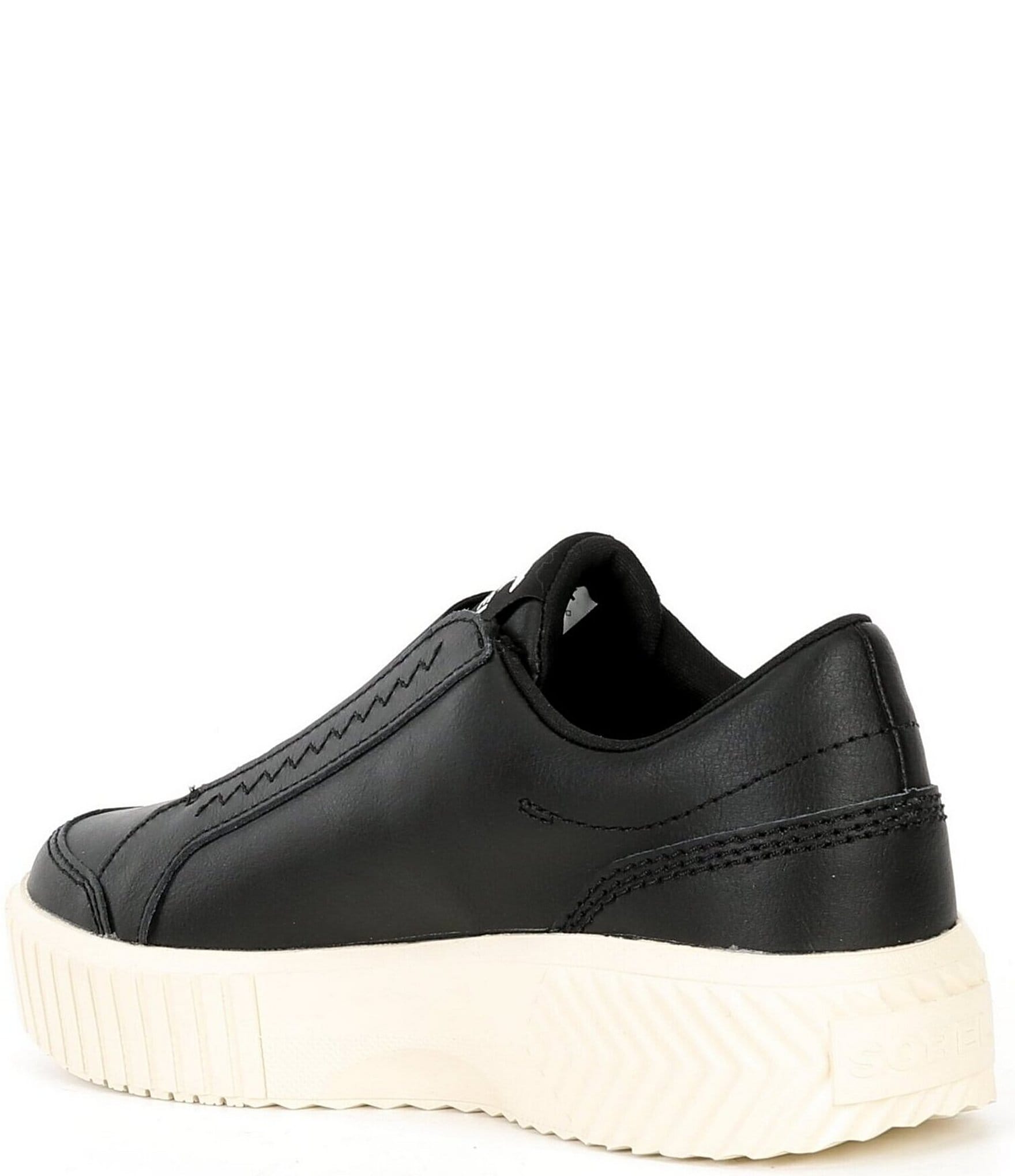 Sorel Ona Ave Leather Slip On Platform Sneakers