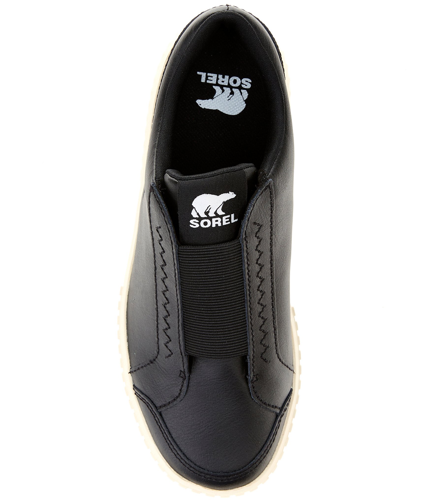 Sorel Ona Ave Leather Slip On Platform Sneakers