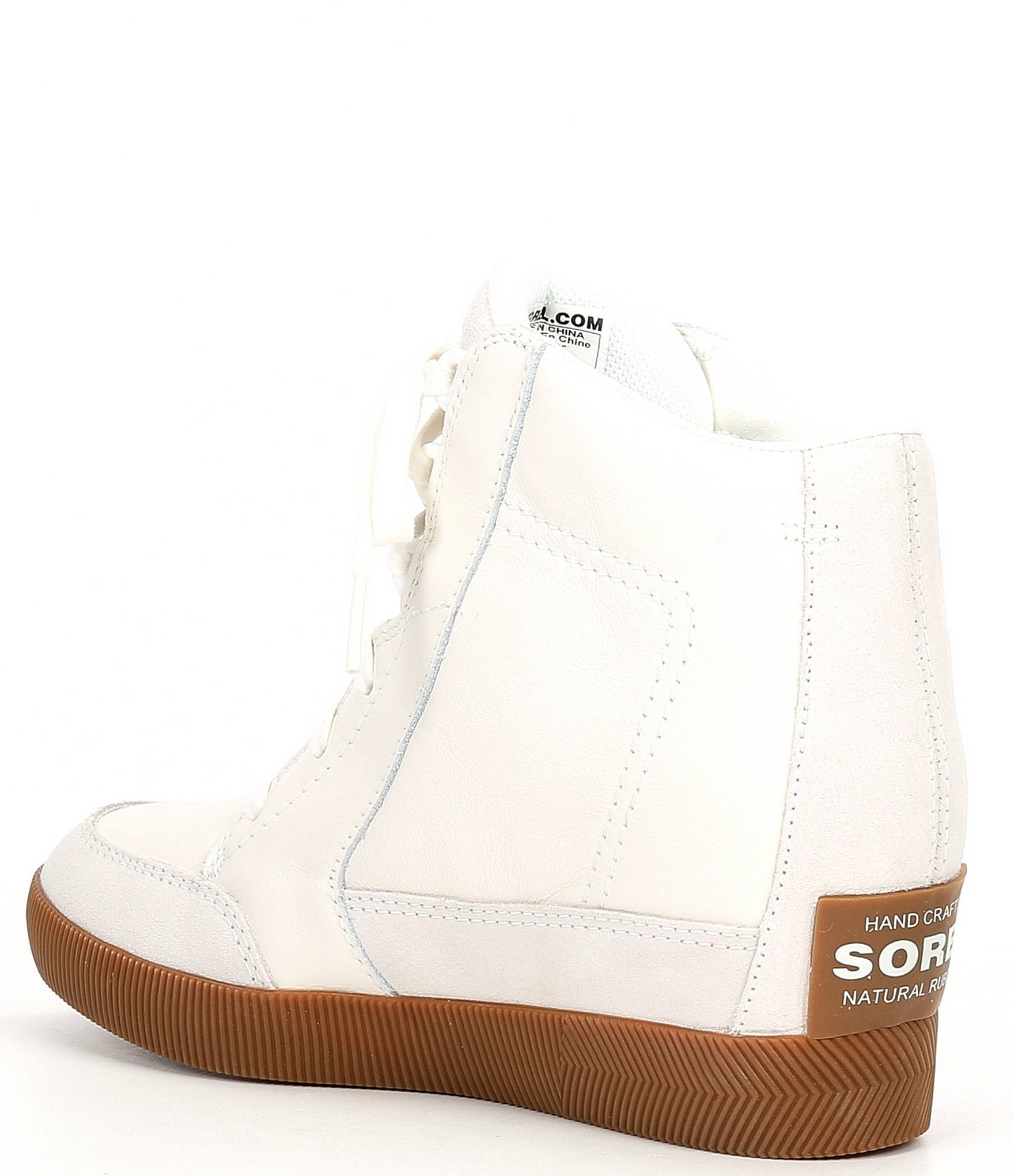 Sorel Out N About Waterproof Leather Wedge Sneakers