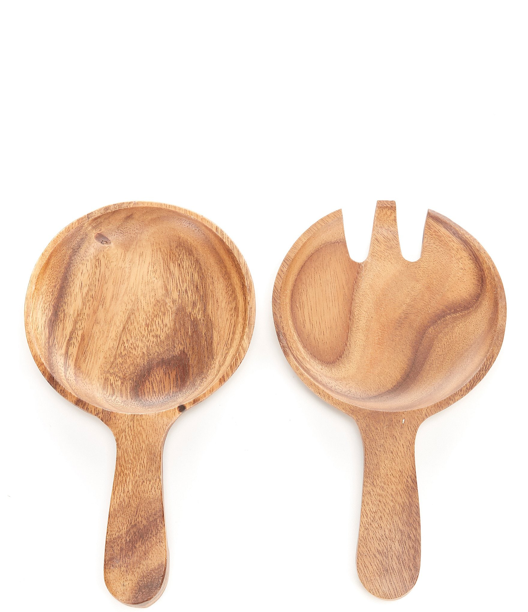 Acacia Wooden Salad Set 2 Pieces: Salad Servers Serving Utensils Salad  Tossers Salad Spoon Salad Fork Birthday Gifts 