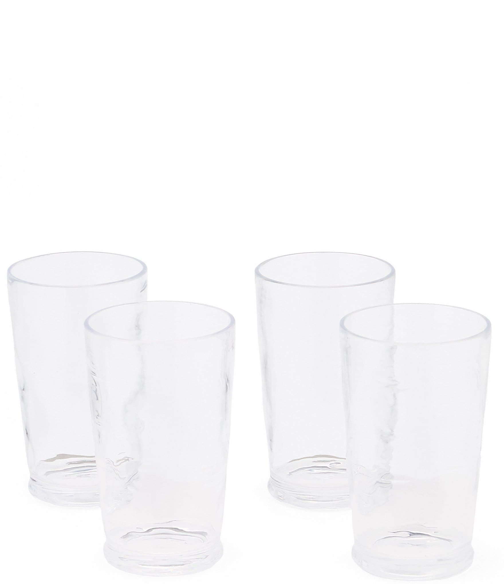 Southern Living Acrylic Ribbed Tumbler Drinkware, Set of 4