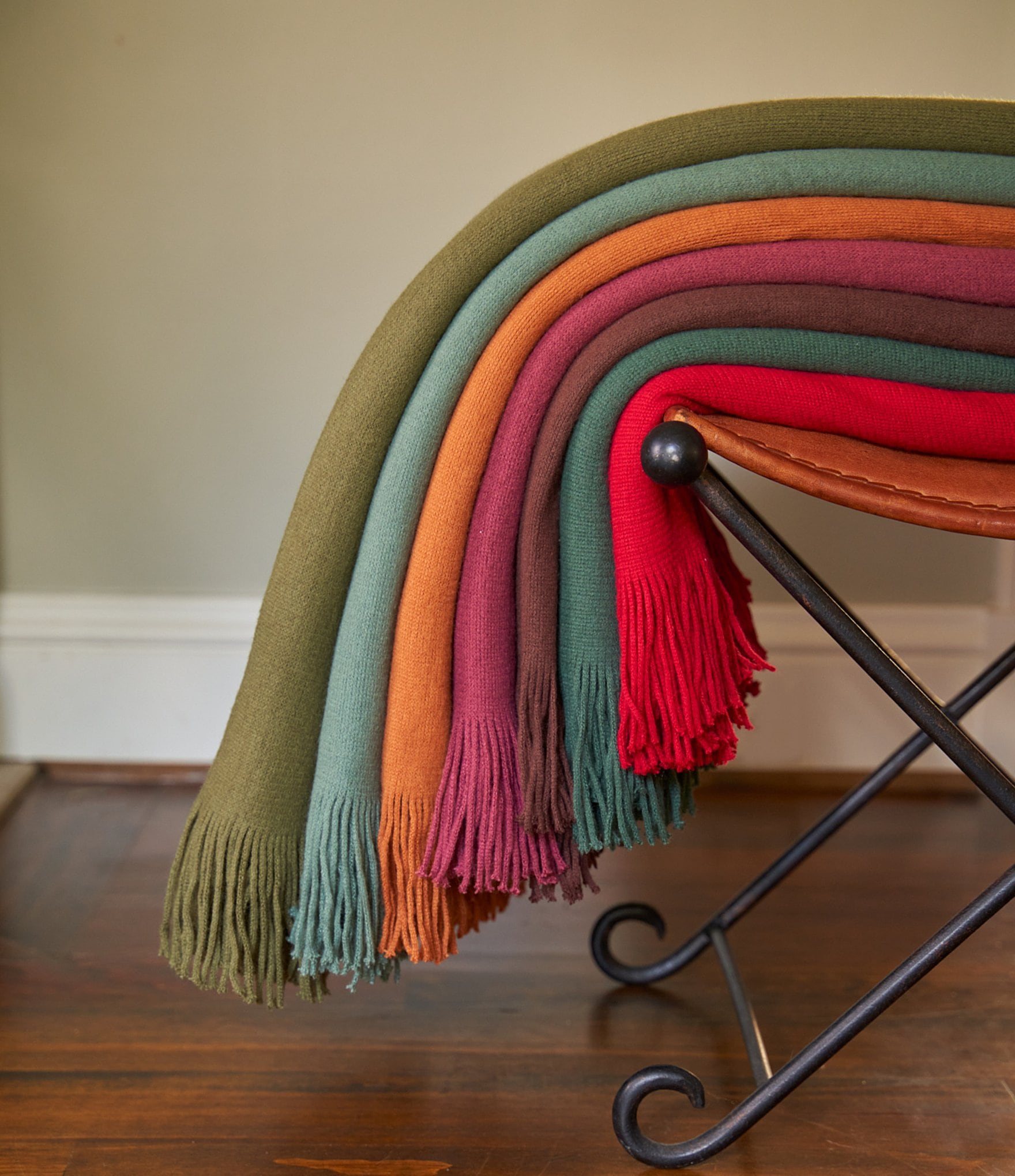 Southern Living Ashford Fringed Acrylic Throw Blanket