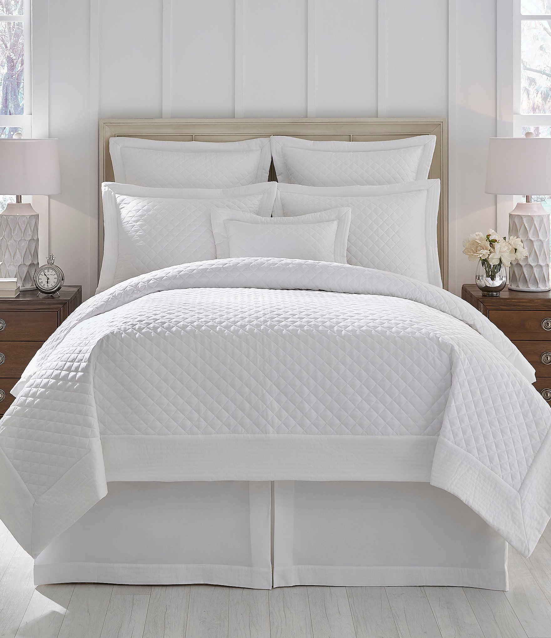 Southern Living Belmont Diamond Patterned Quilt | Dillard's