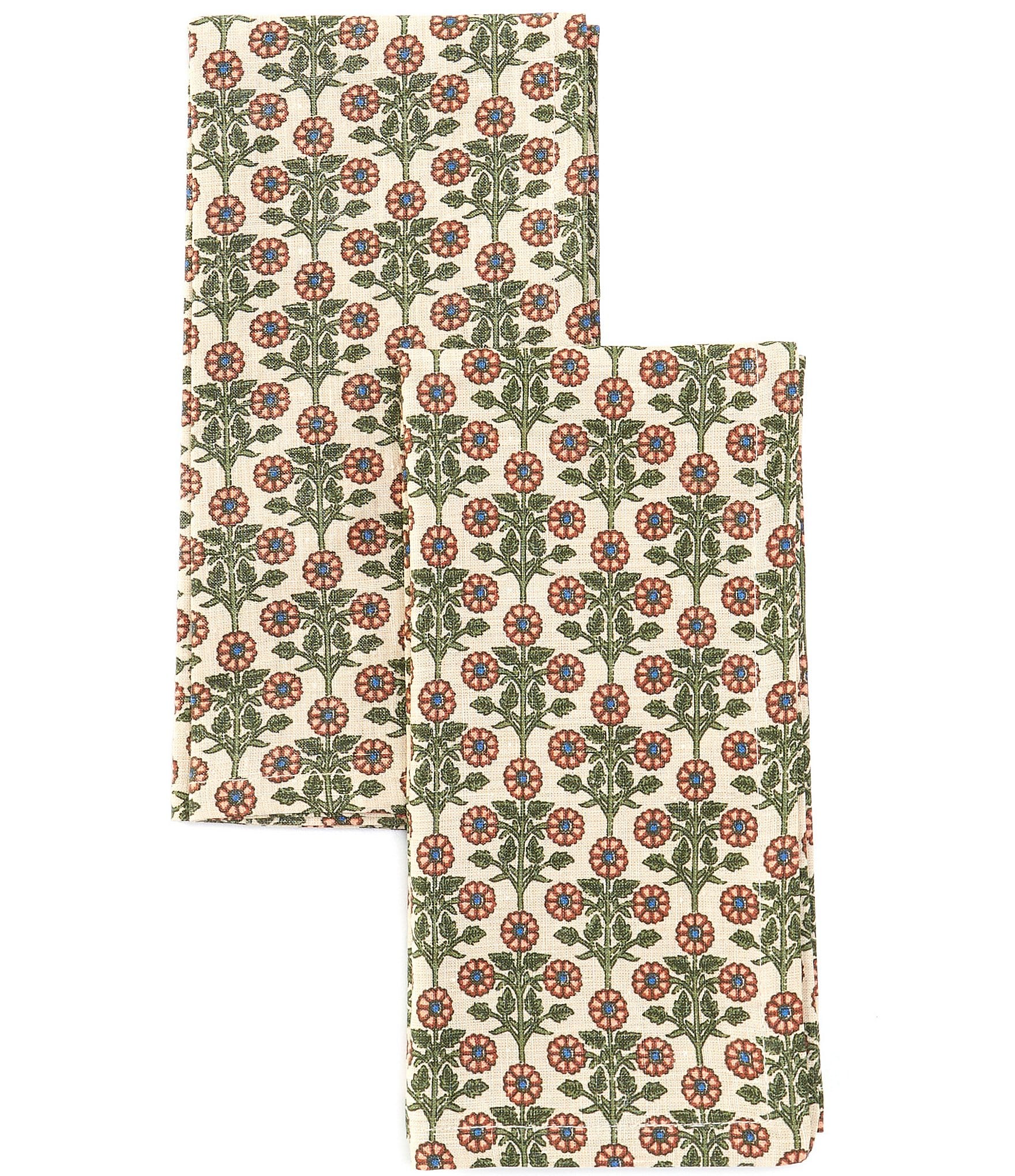 Southern Living Block Print Napkins, Set of 2 | Dillard's