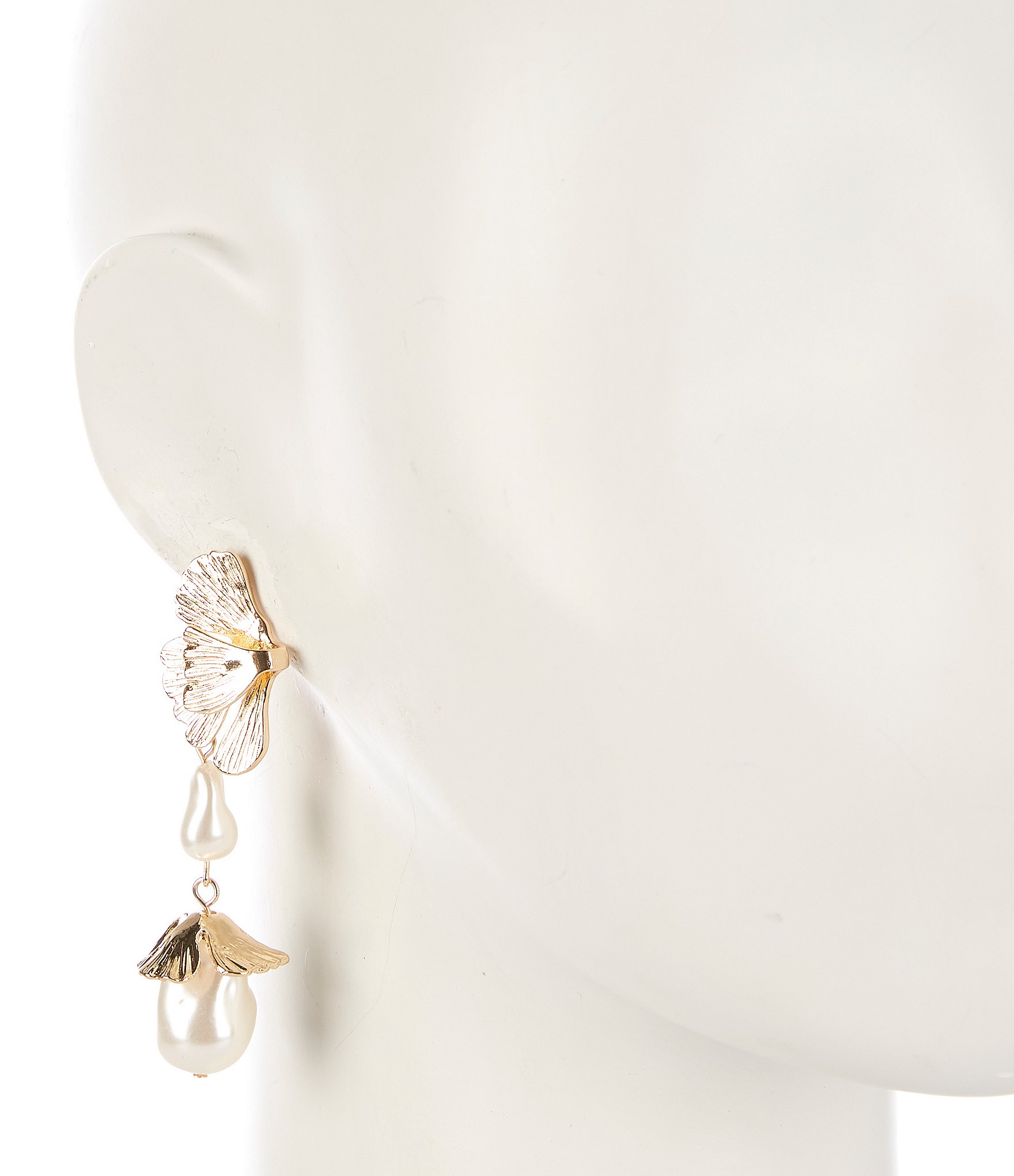 Southern Living Borrowed & Blue by Southern Living Pearl Botanica Chandelier Earrings