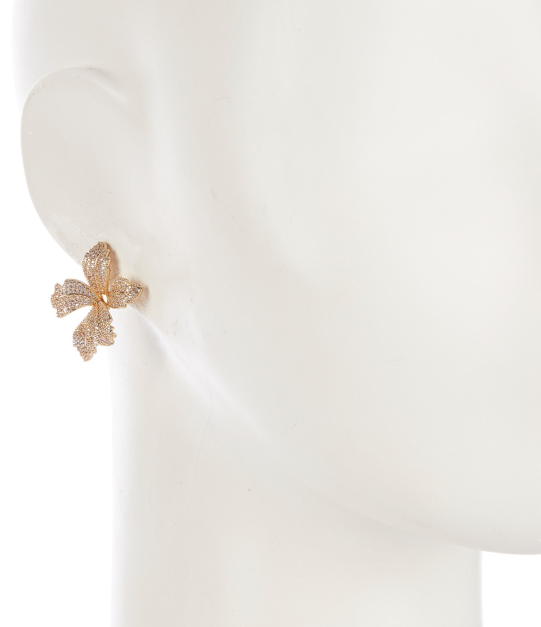 Southern Living Borrowed & Blue By Southern Living Crystal Delicate Flower Stud Earrings