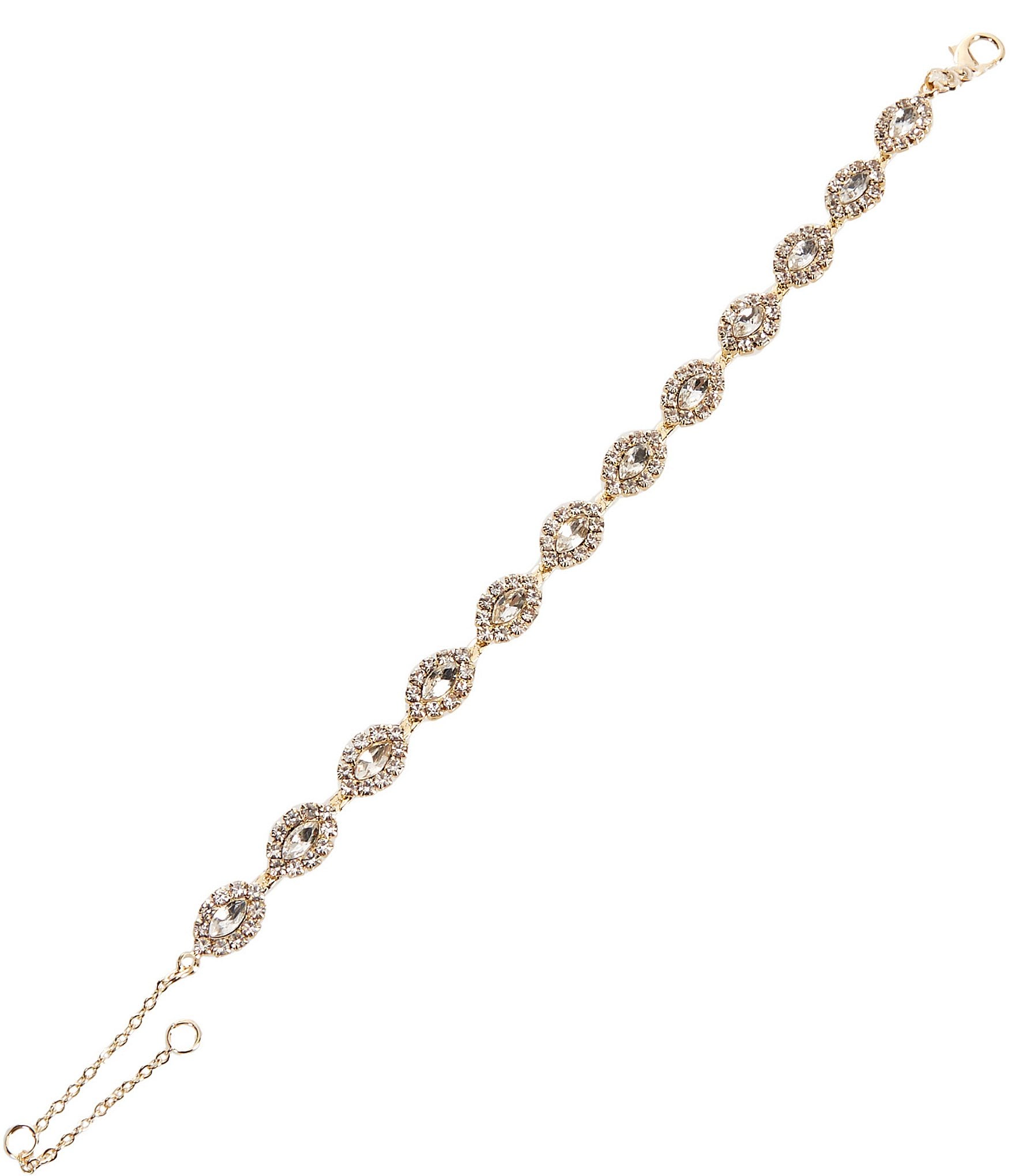 Southern Living Borrowed & Blue By Southern Living Gold Marquis Crystal Line Bracelet