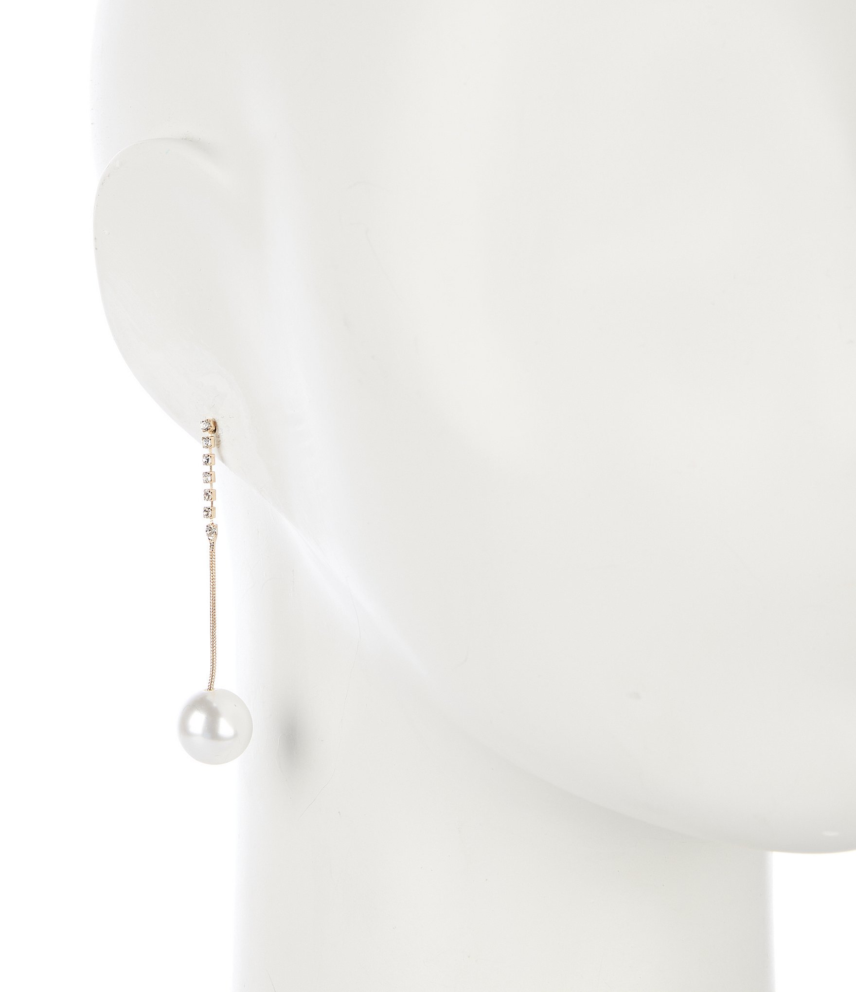 Southern Living Borrowed & Blue by Southern Living Long Pearl Drop Earrings