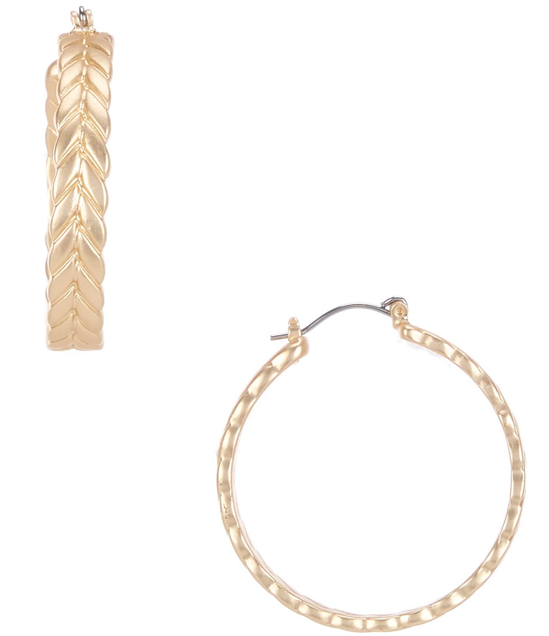 Southern Living Braided Hoop Earrings