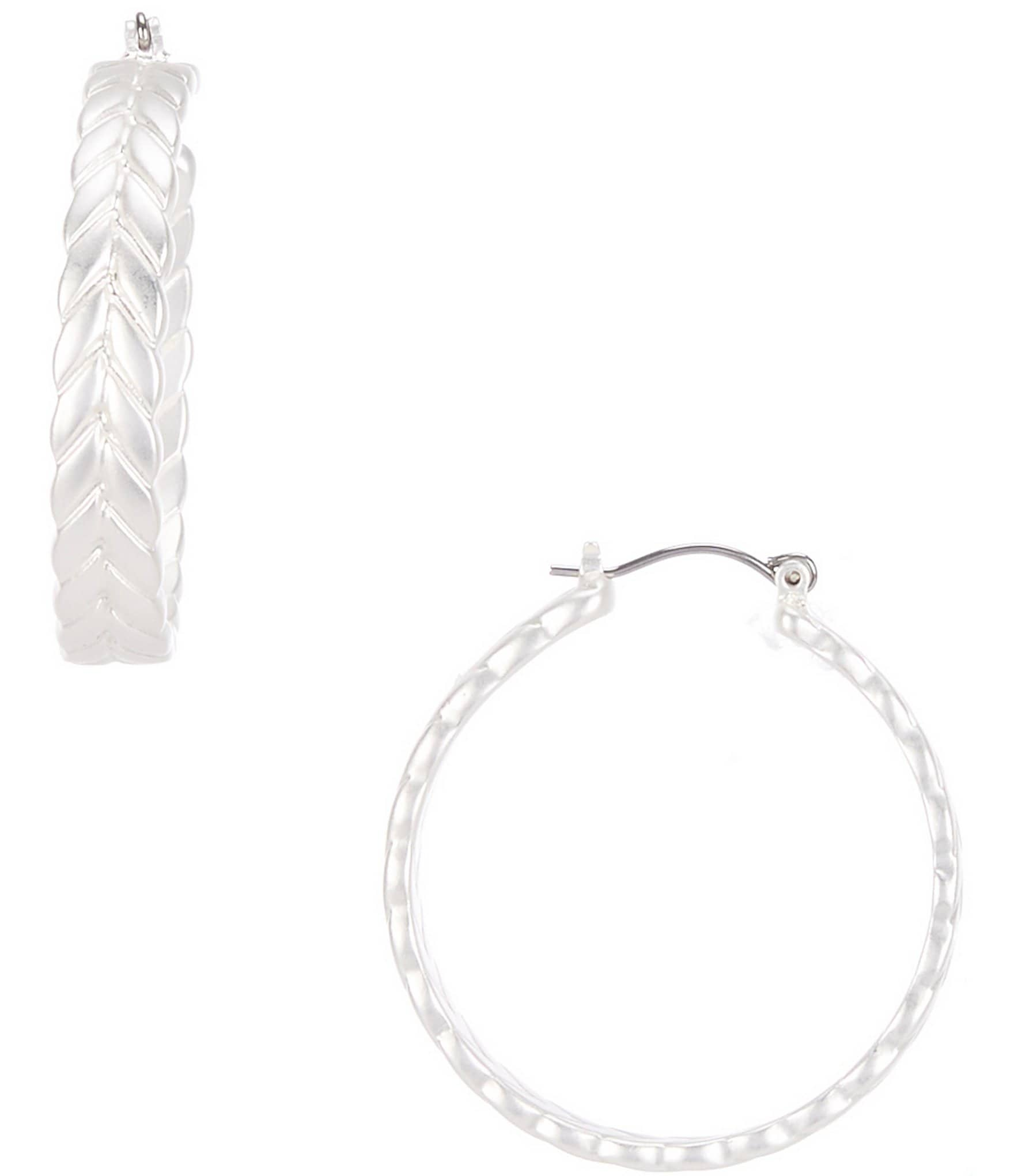 Southern Living Braided Hoop Earrings