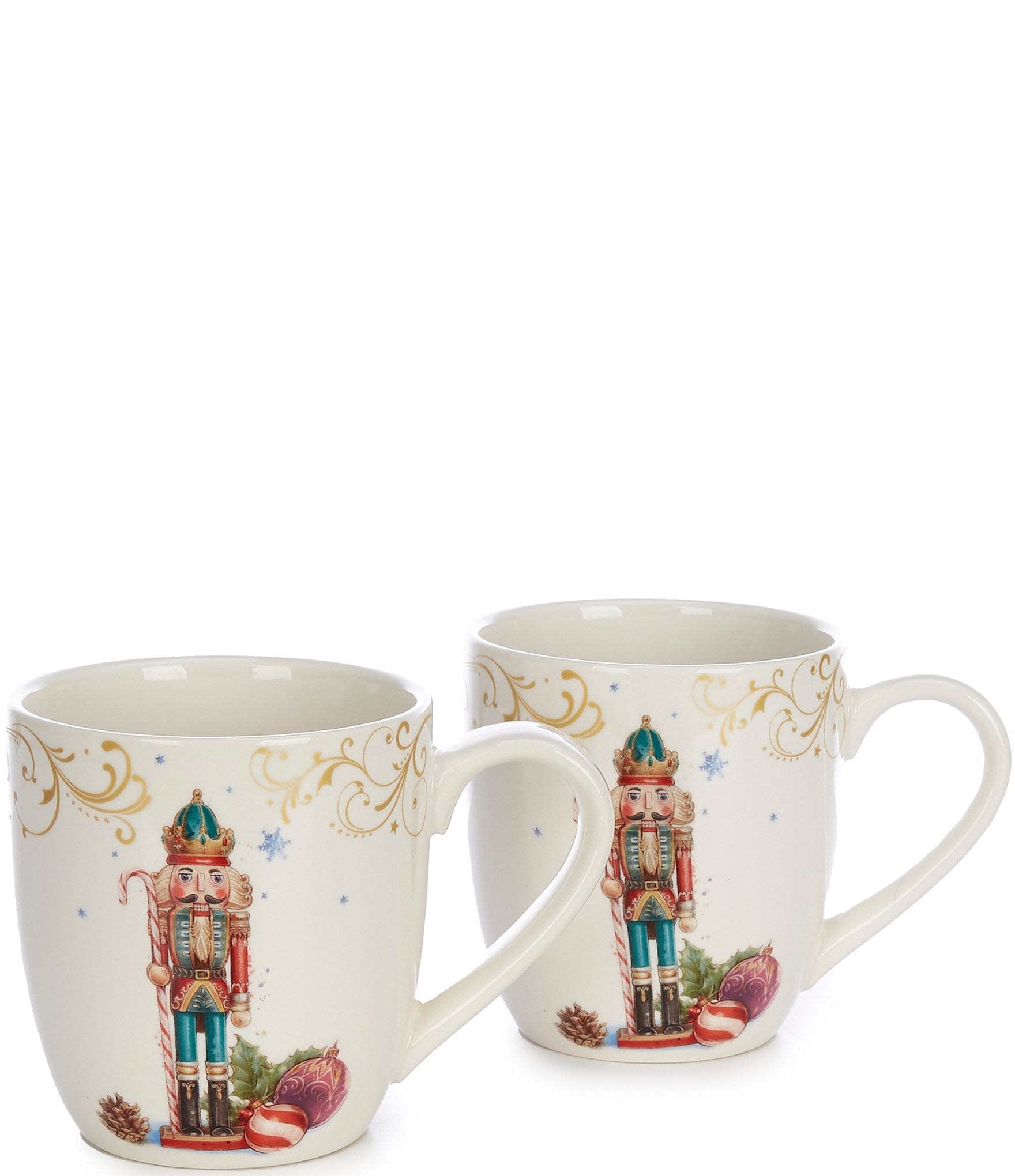 Southern Living Classic Christmas Nutcracker Coffee Mugs, Set of 2 ...