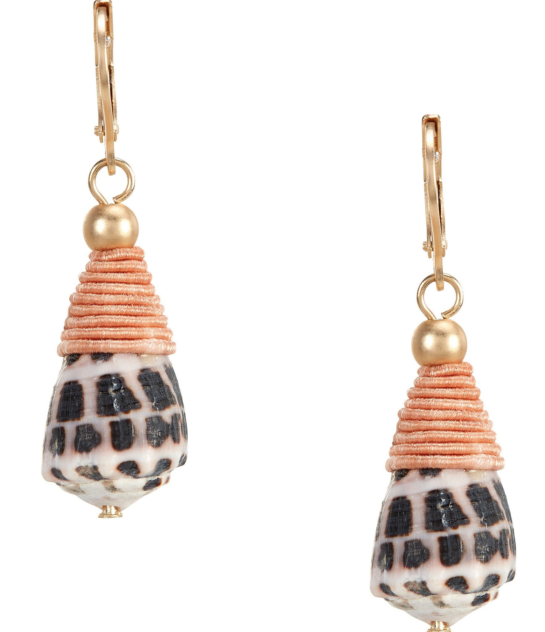 Southern Living Conus Shell Drop Earrings