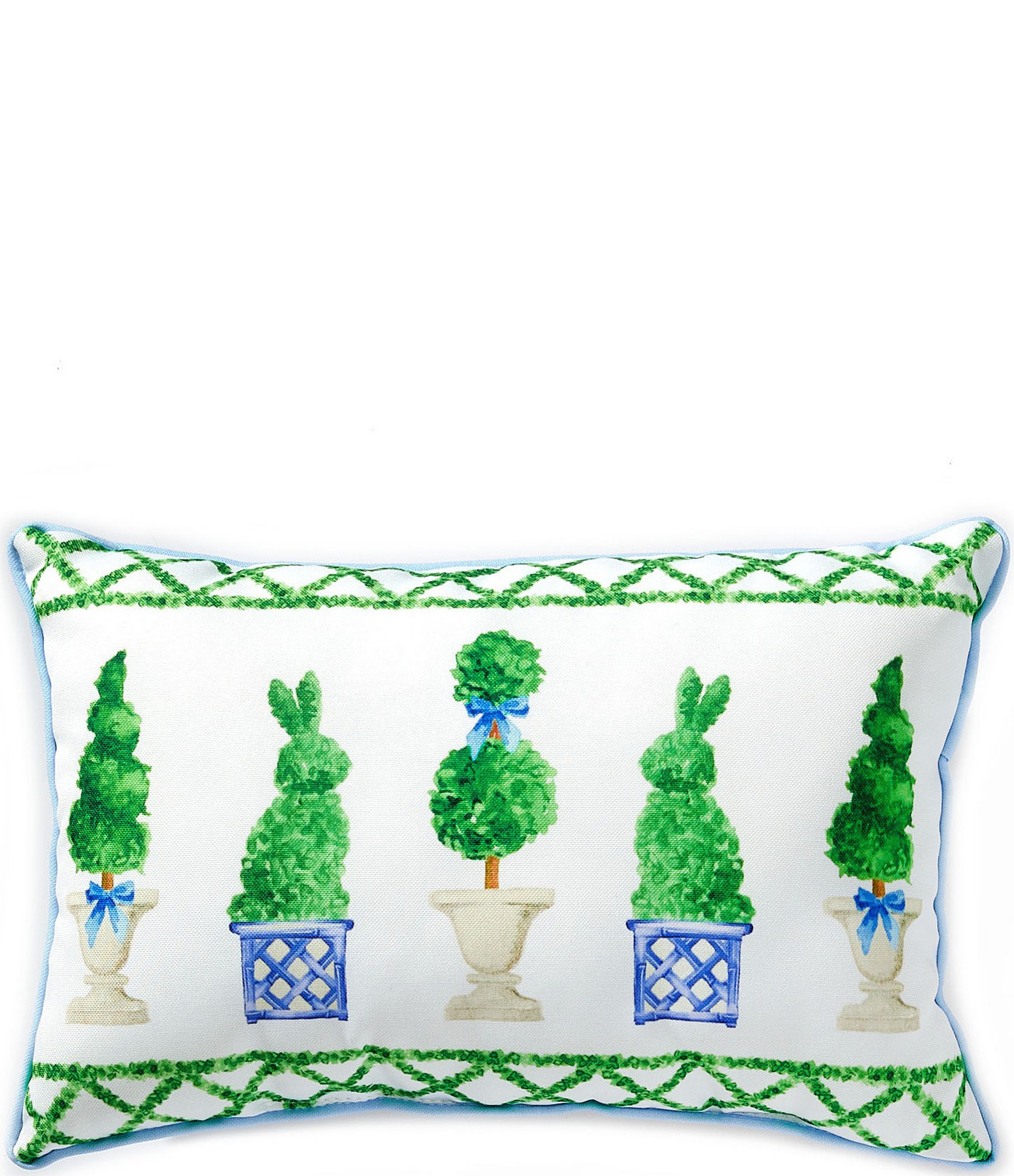 Southern Living Easter Collection Bunny Topiary Reversible Pillow