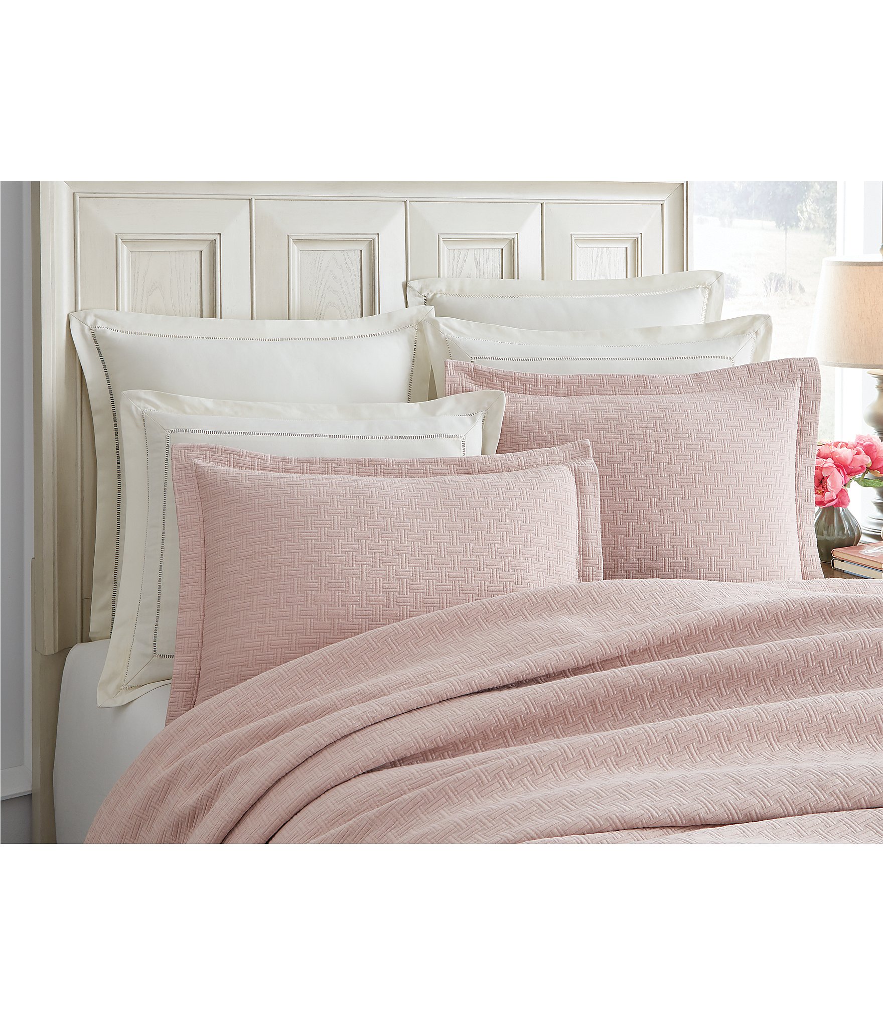 pink matelasse coverlet queen