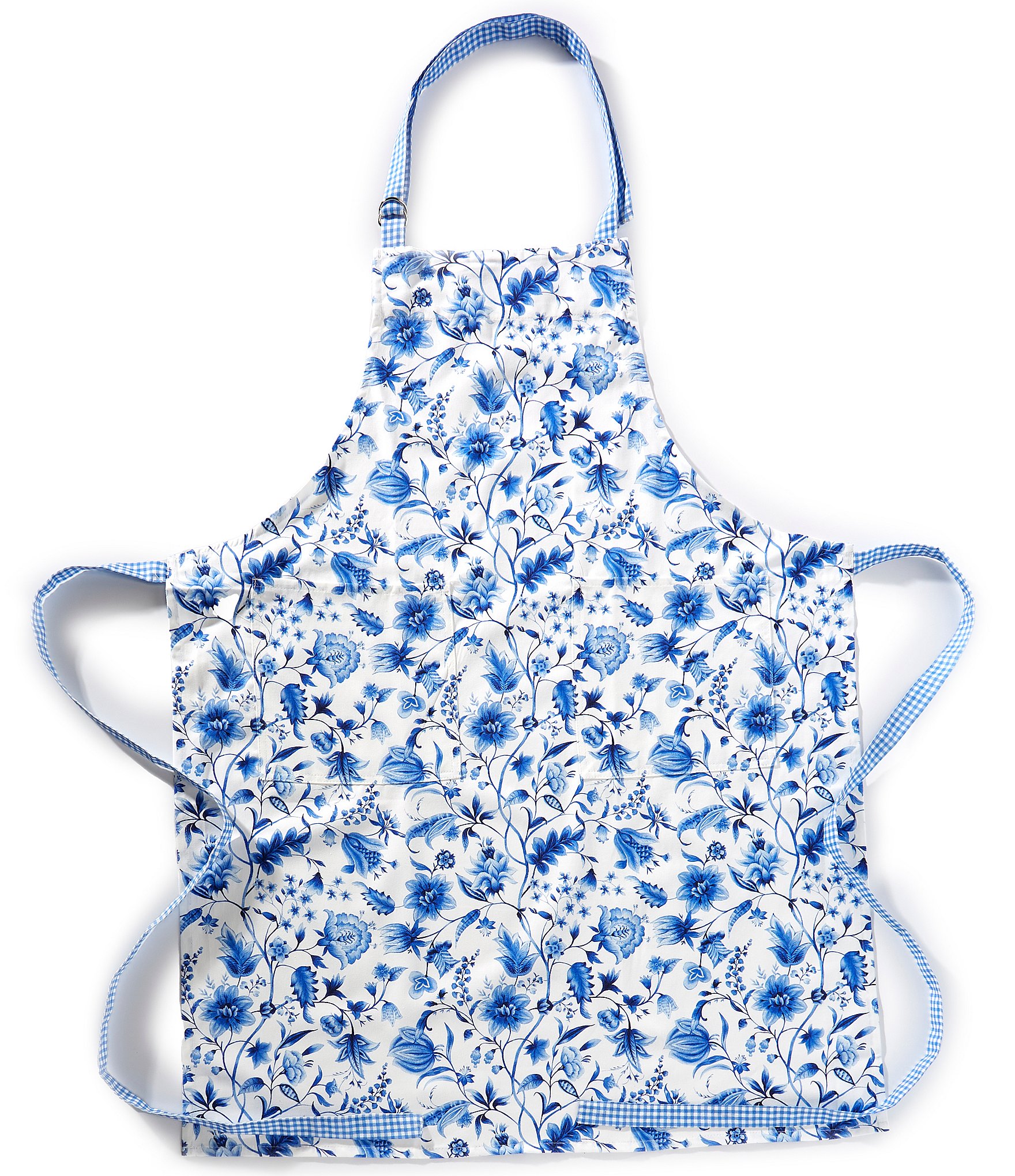 Southern Living Elsa Blue Floral Apron | Dillard's