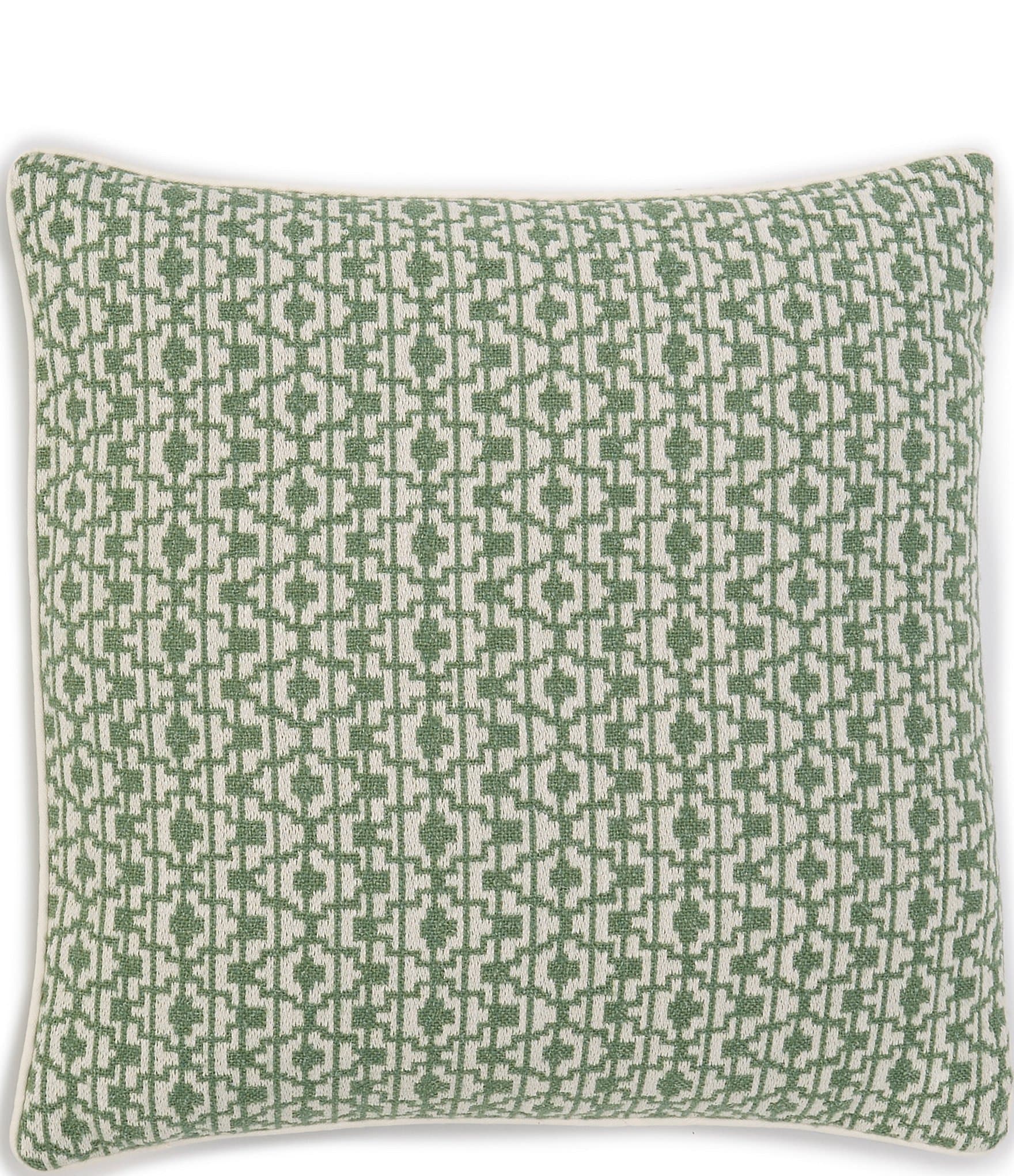 Southern Living Geometric Jaquard Square Pillow