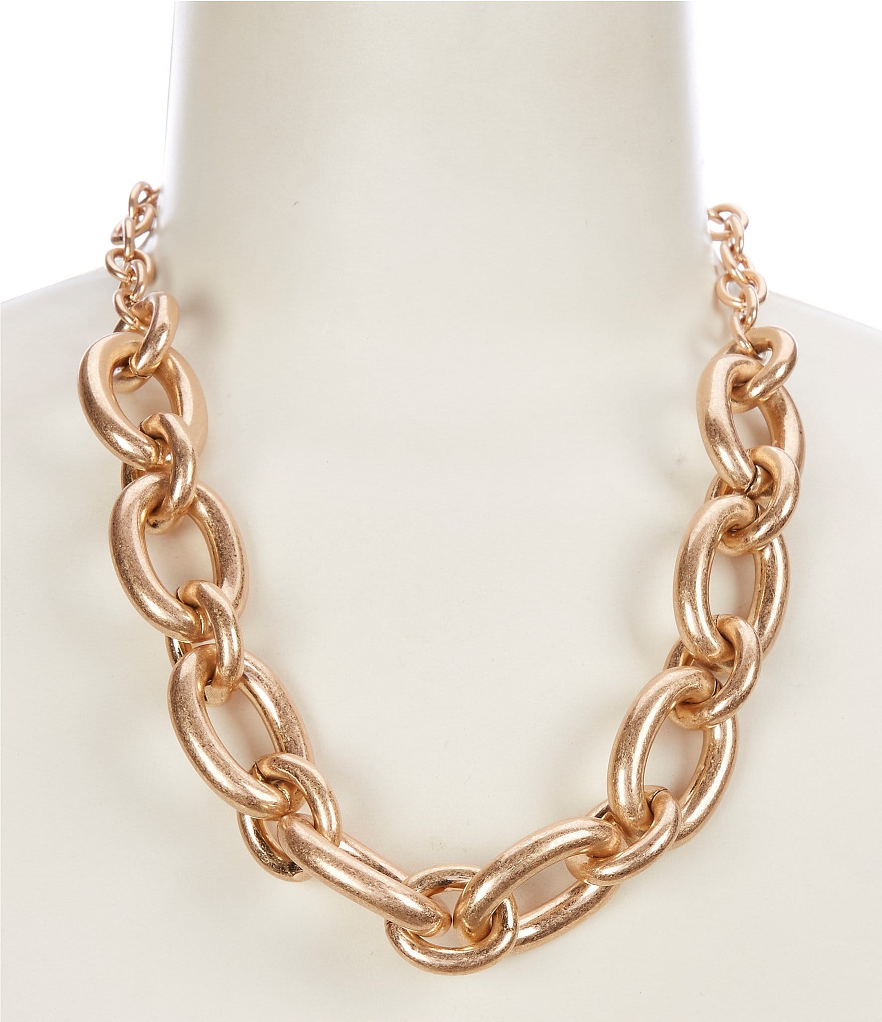 Southern Living Gold Link Collar Necklace | Dillard's