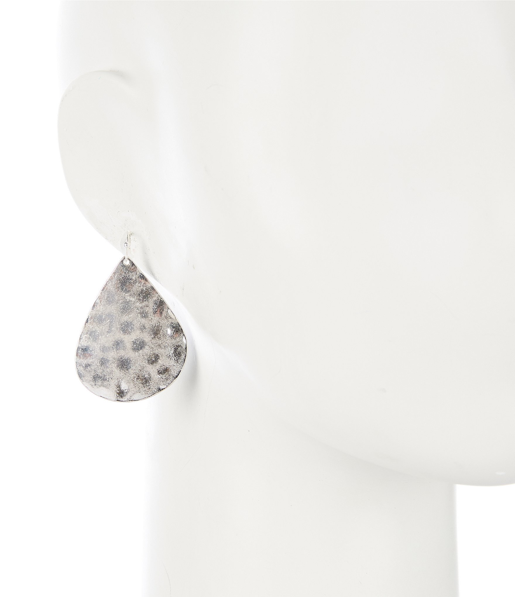 Southern Living Hammered Teardrop Drop Earrings