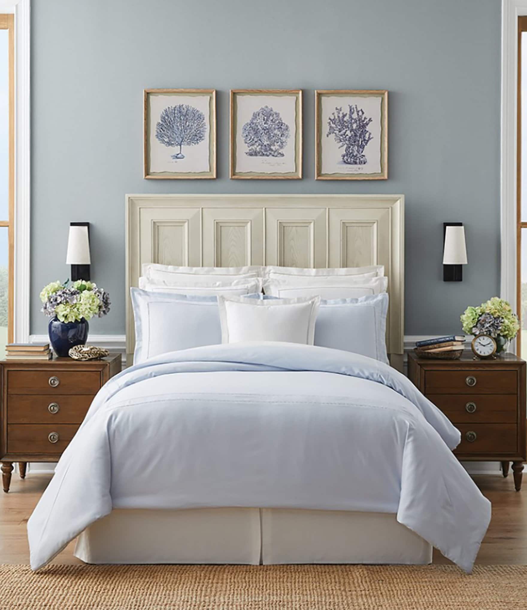 Southern Living Heirloom 500-Thread-Count Sateen Border Stitch Comforter Mini Set | Dillard's