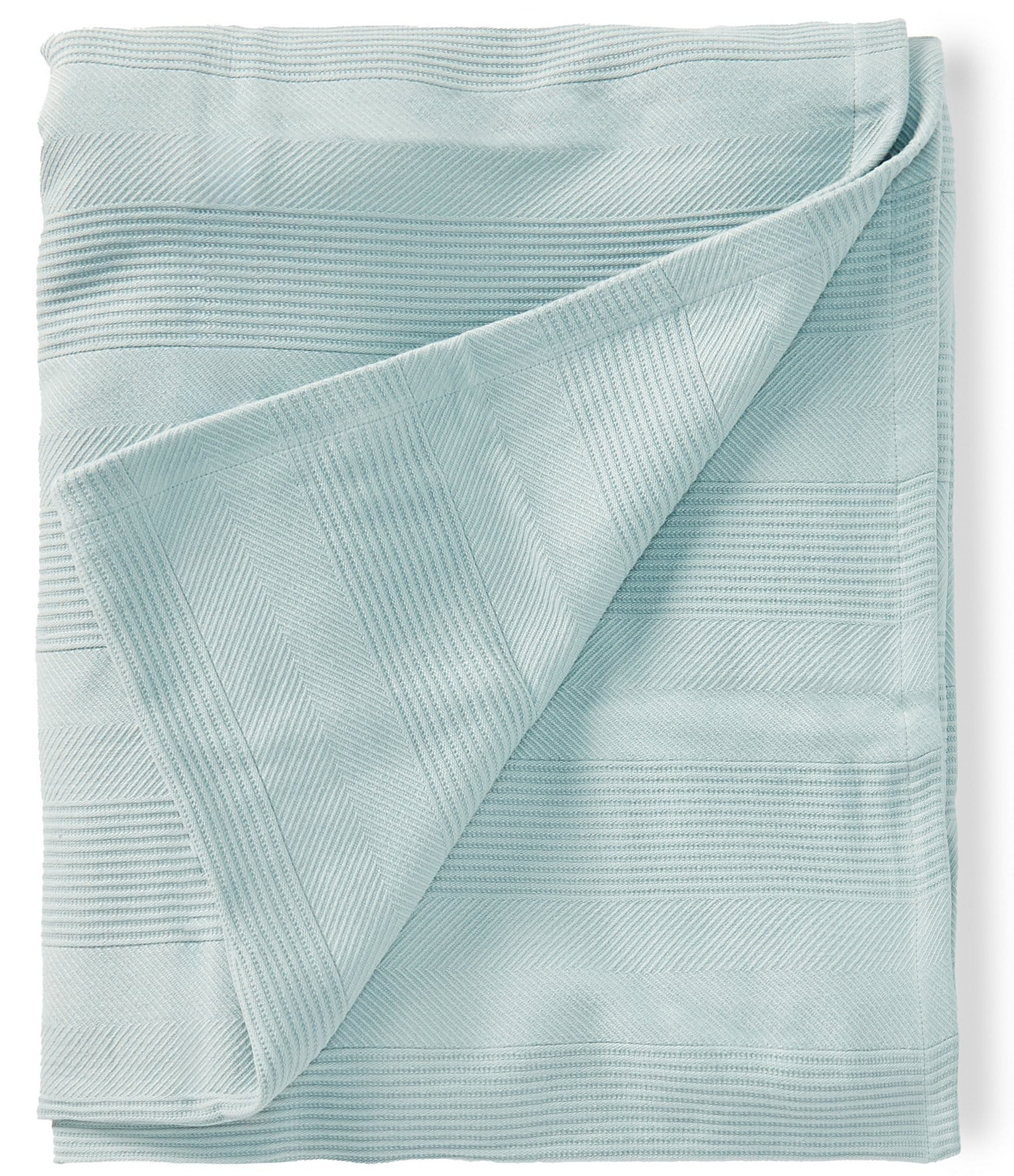 Southern Living Heirloom Textured Cotton Bed Blanket