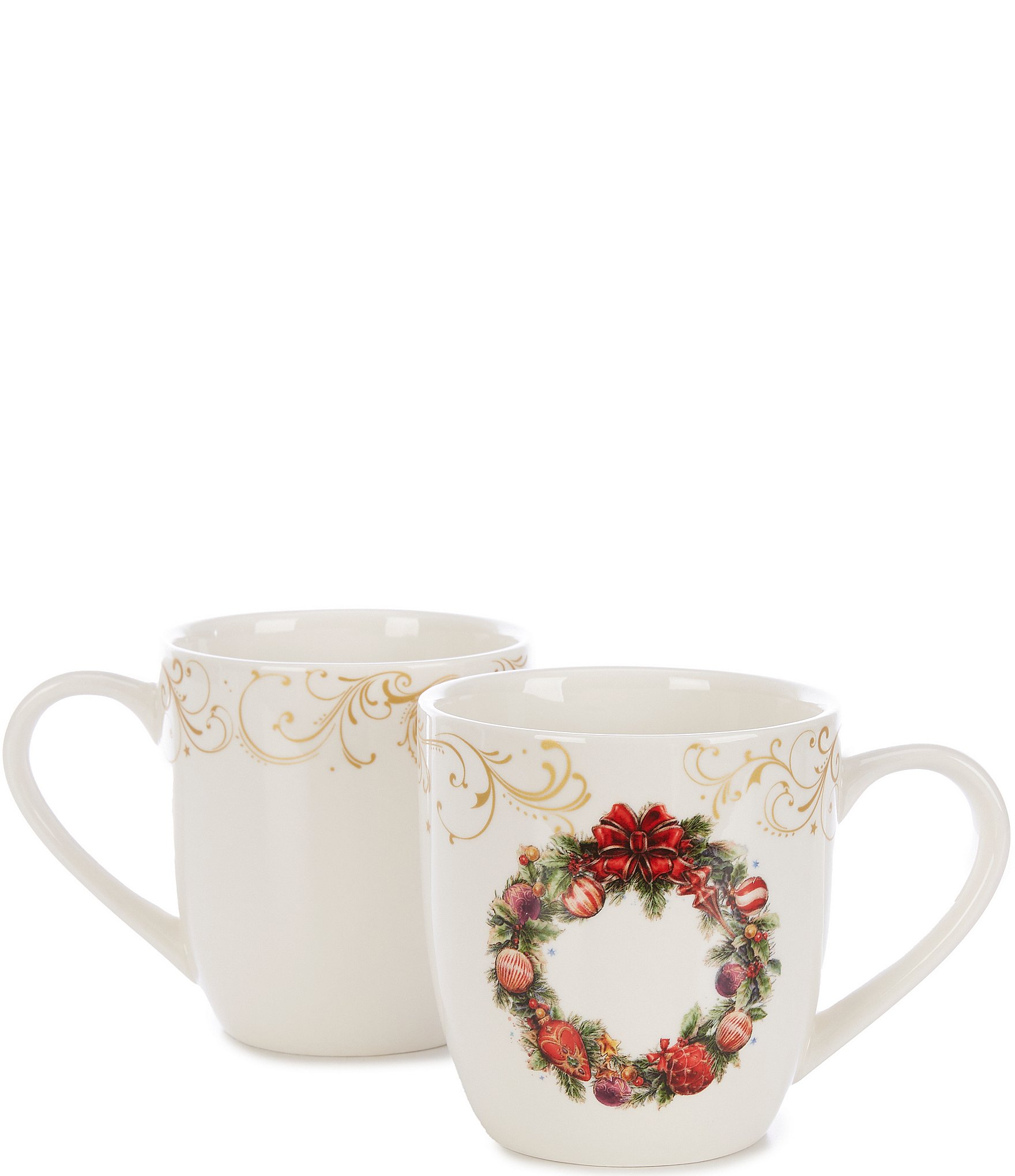 Southern Living Holiday Classic Ornament Coffee Mugs, Set of 2