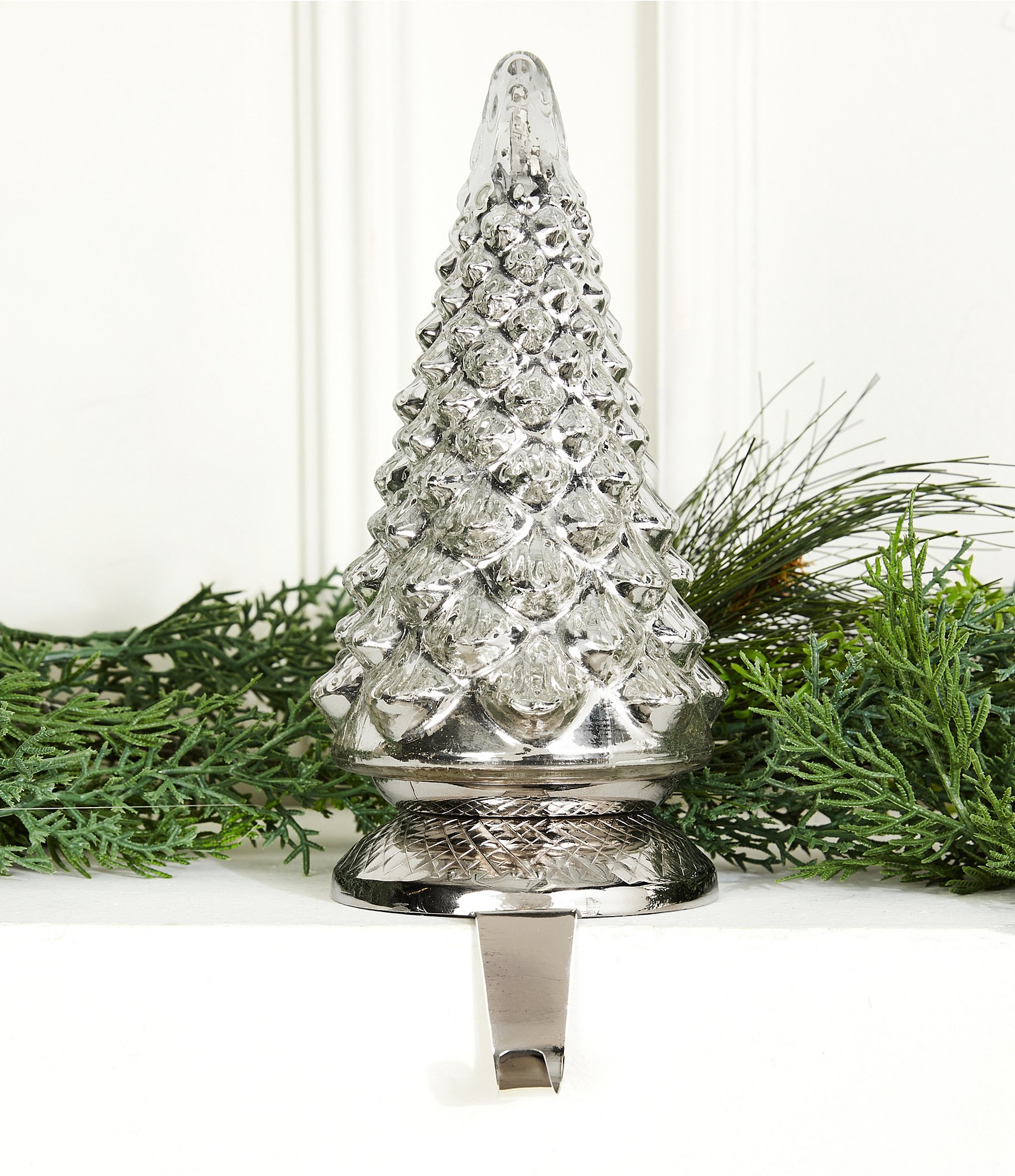 Southern Living Holiday Collection Glass Tree Stocking Holder