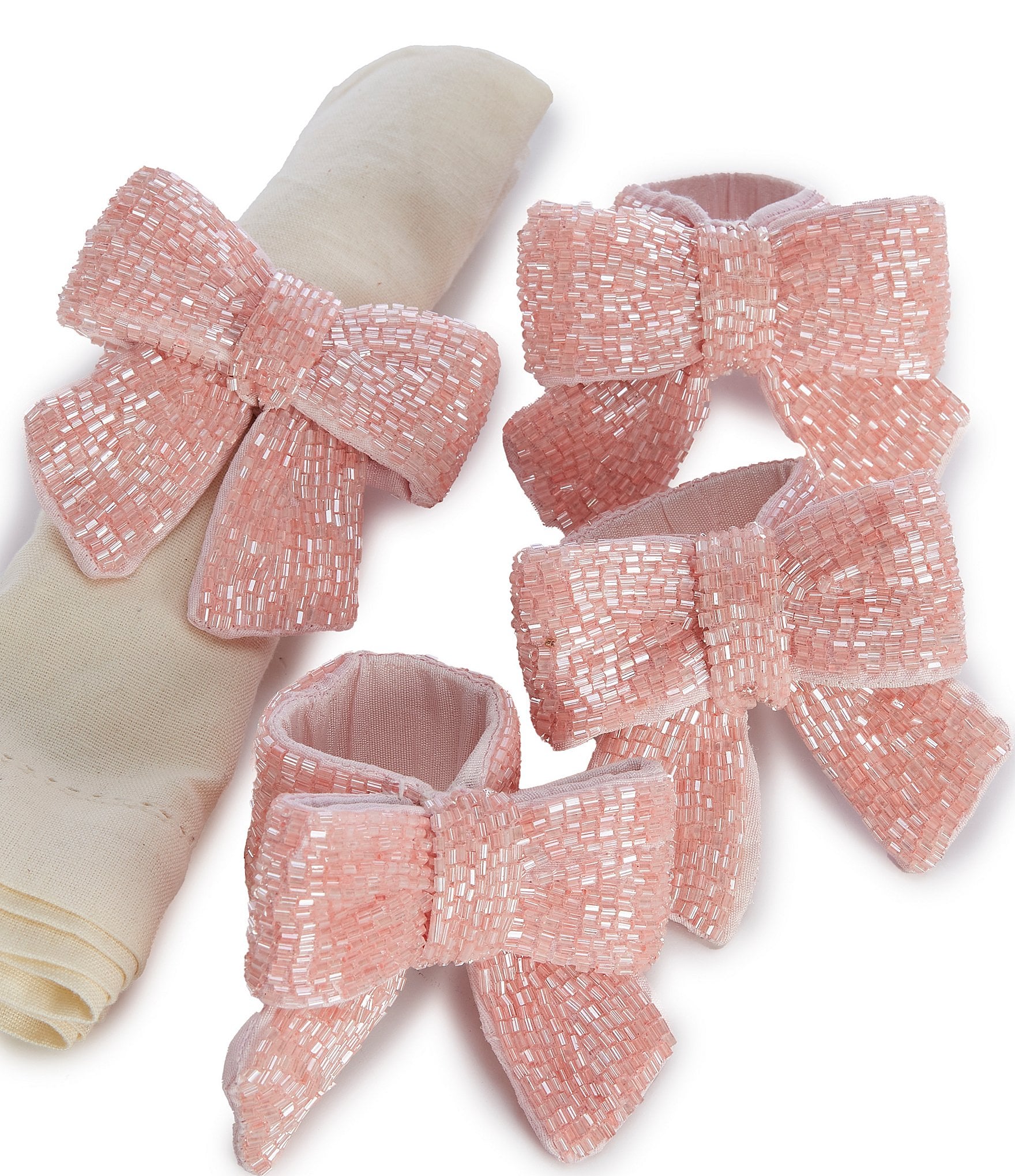 Southern Living Holiday Pink Bow Napkin Rings Set Of 4 Dillard s southern-living-holiday-pink-bow-napkin-rings-set-of-4-dillard-s