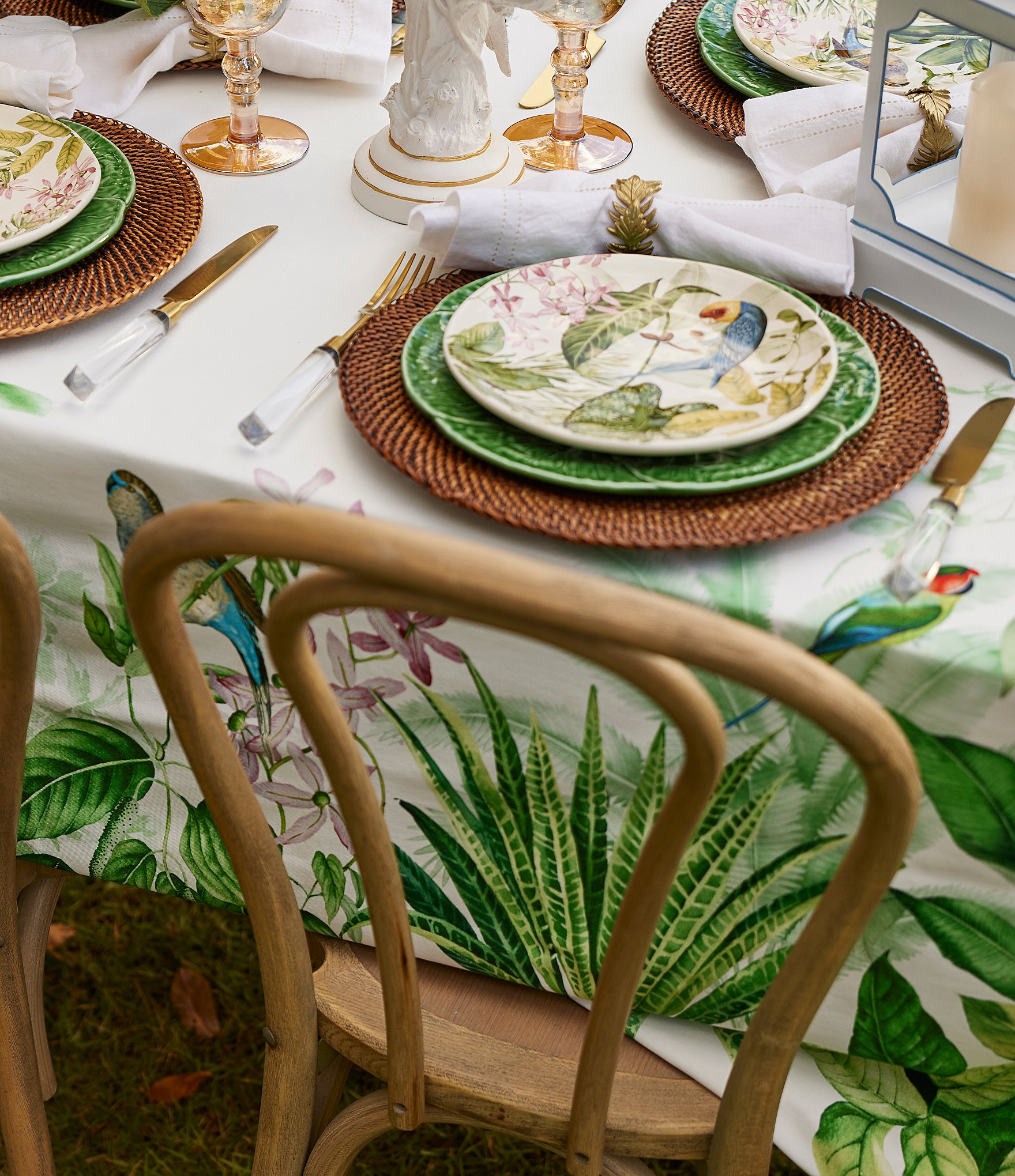 Southern Living Jungle Print Tablecloth