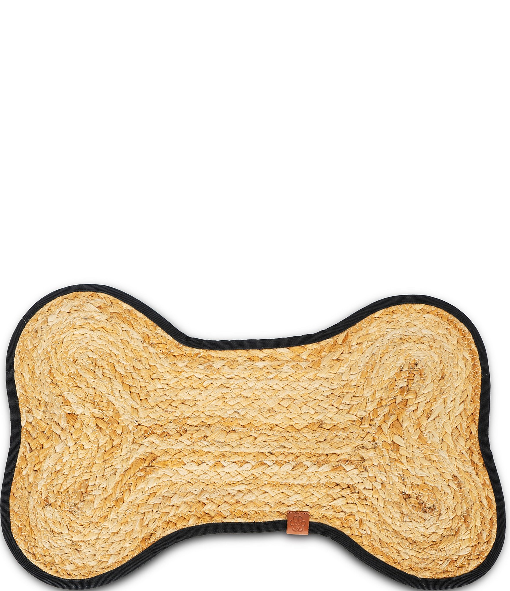 Southern Living Jute Bone Shaped Pet Food Mat