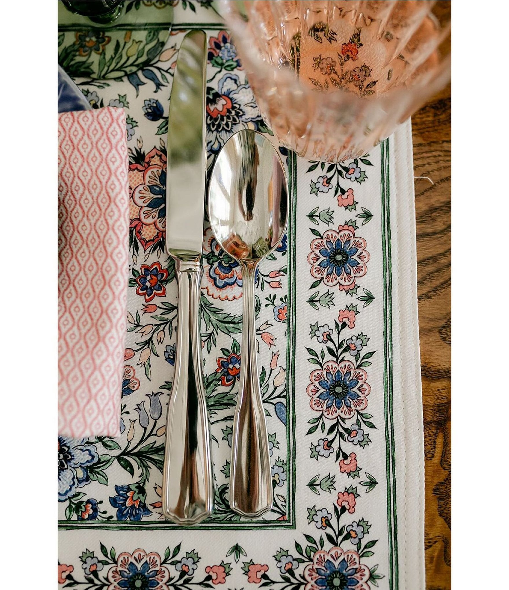 Southern Living Leigh 45-Piece Stainless Steel Flatware Set