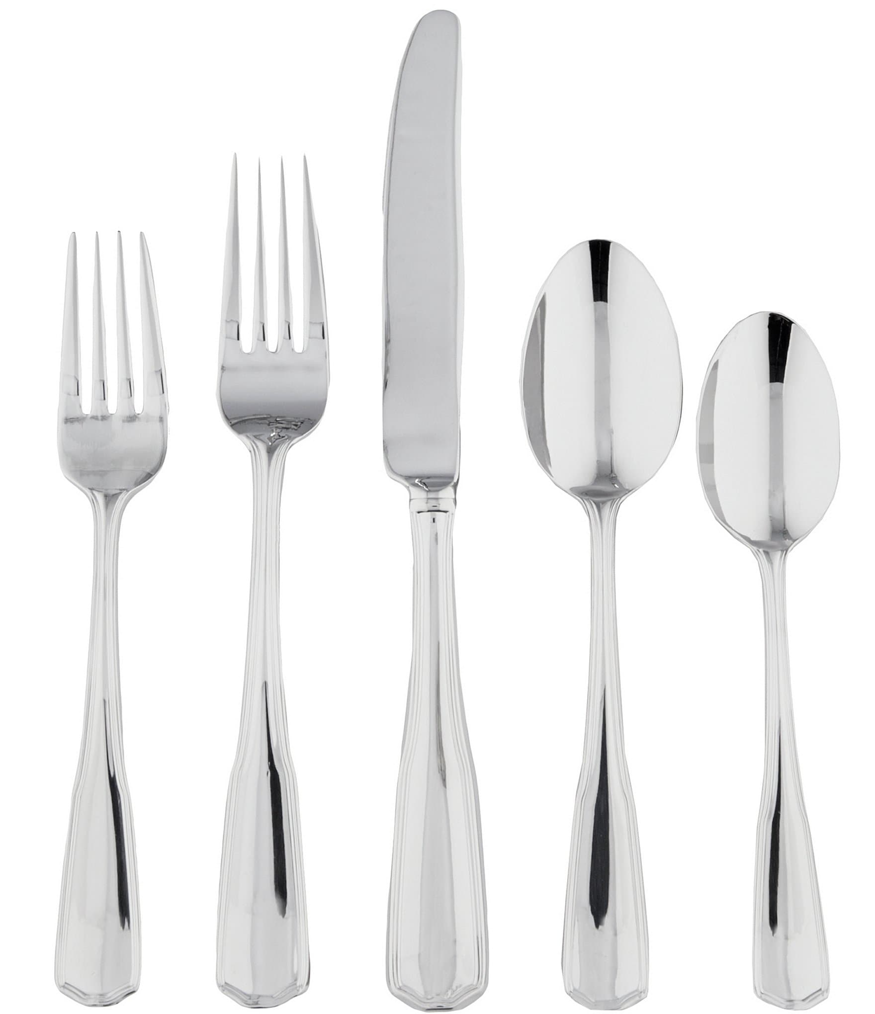 Southern Living Leigh 45-Piece Stainless Steel Flatware Set