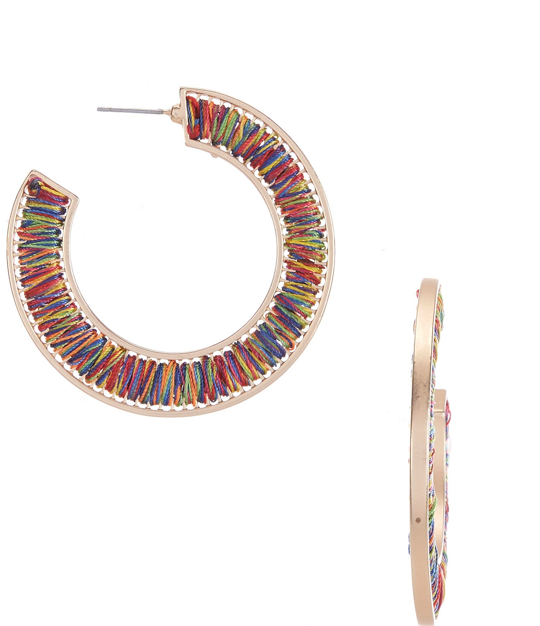 Dillard's Multi-Colored Hoop Earrings | Dillard's