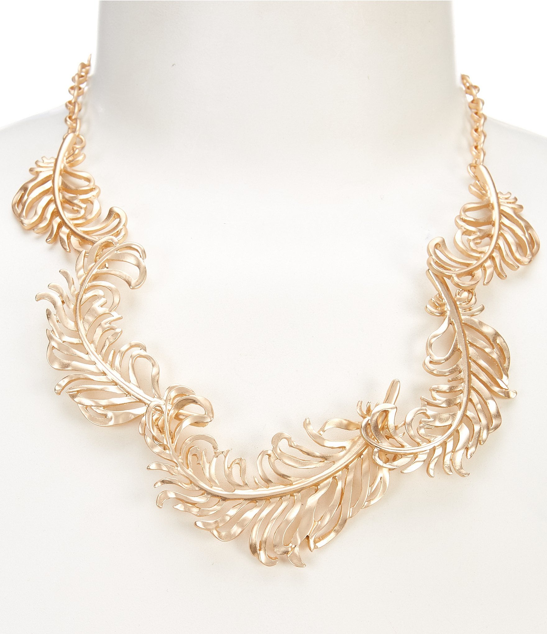 Feather collar deals necklace